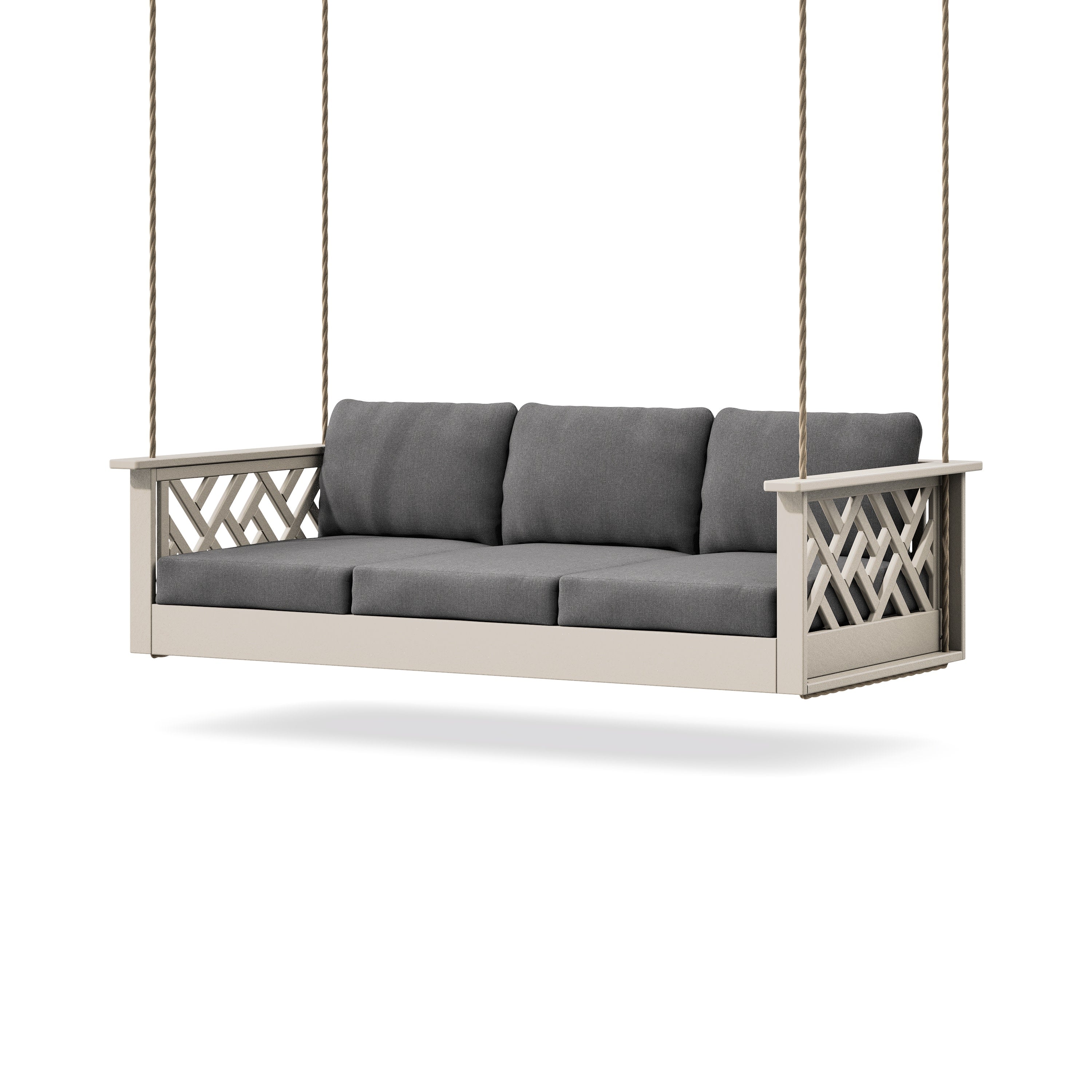 Chippendale Daybed Swing in Sand / Ash Charcoal
