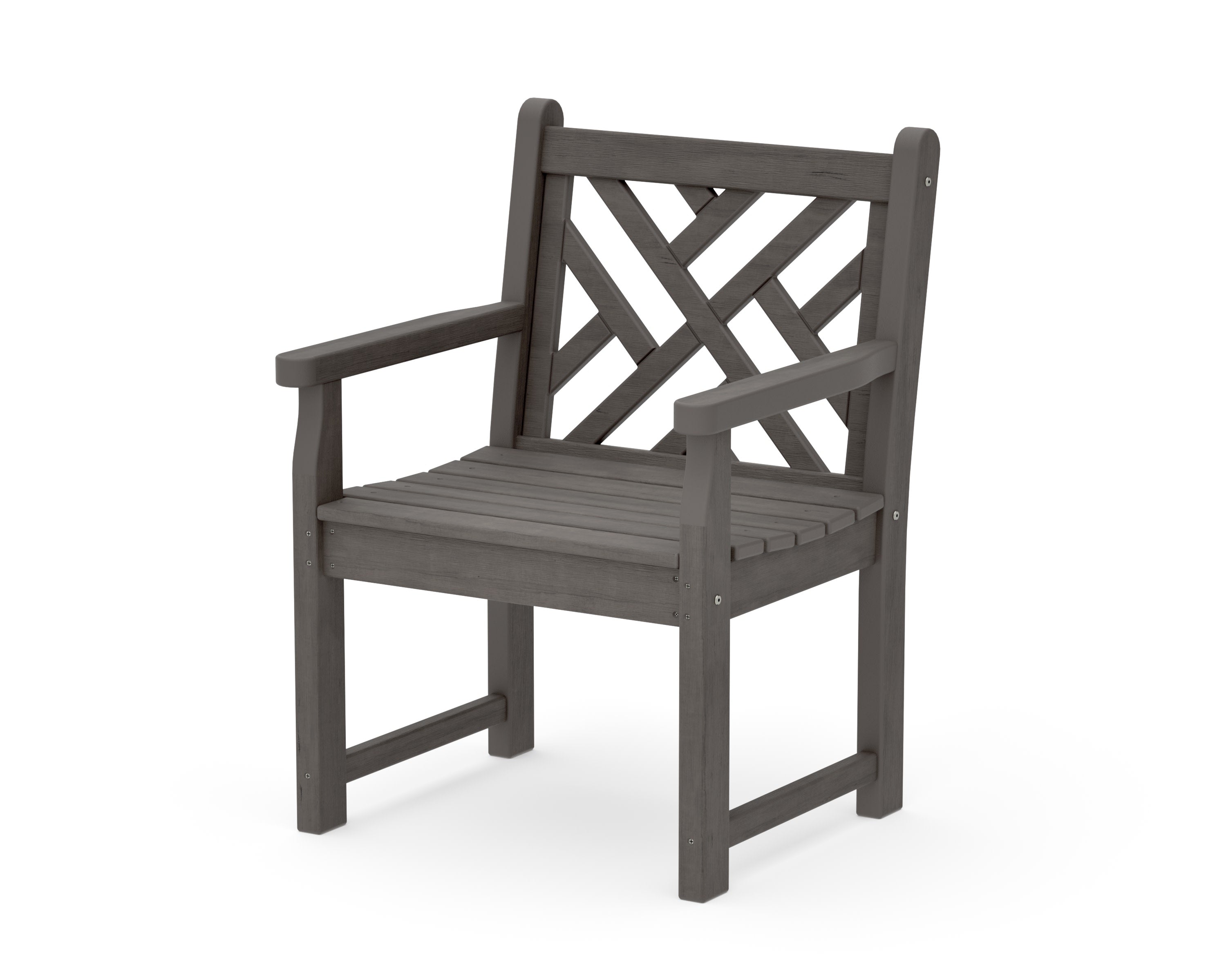 Chippendale Garden Arm Chair in Driftwood