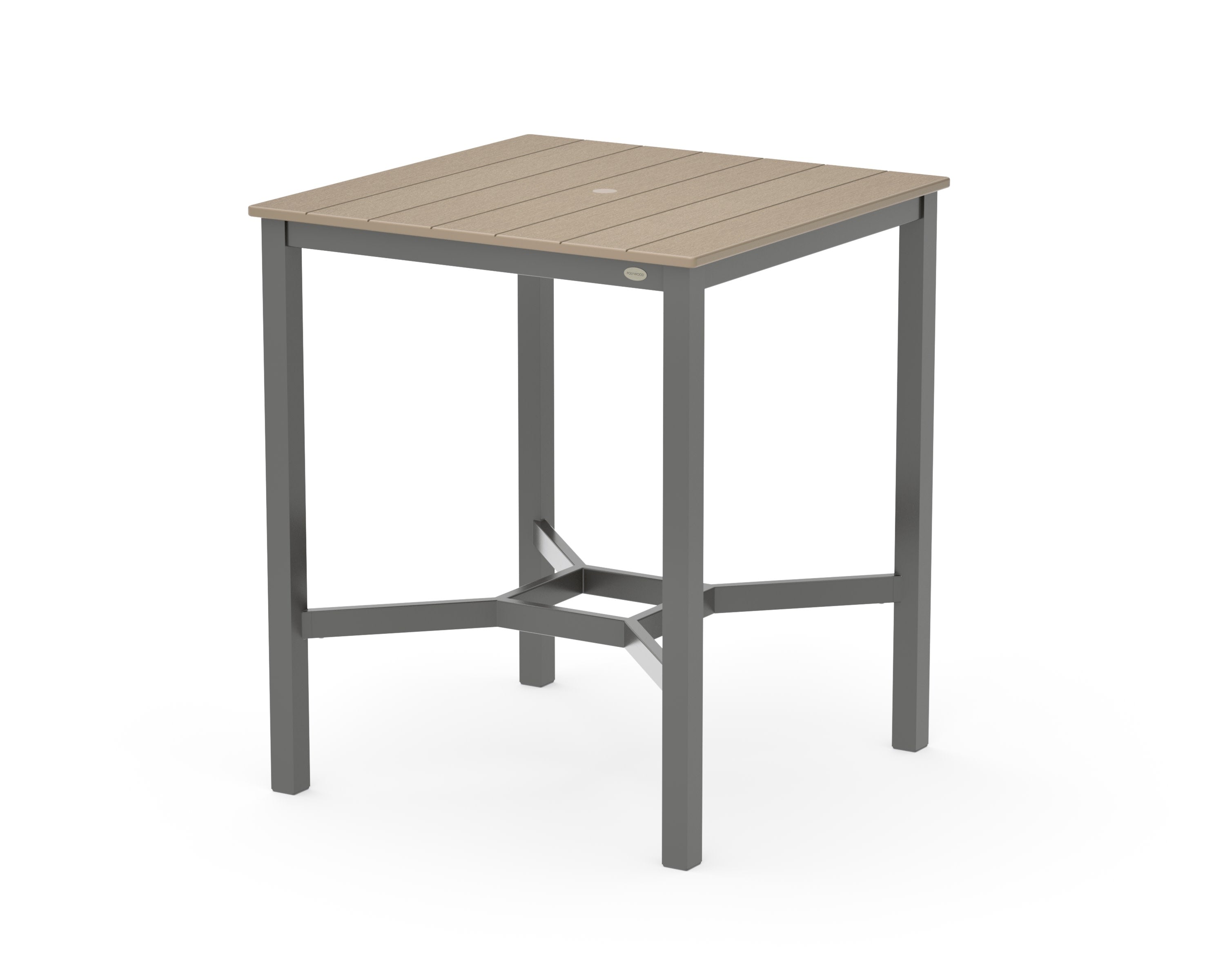 Main Street 36 x 36 Bar Table in Charcoal / Vintage Sahara