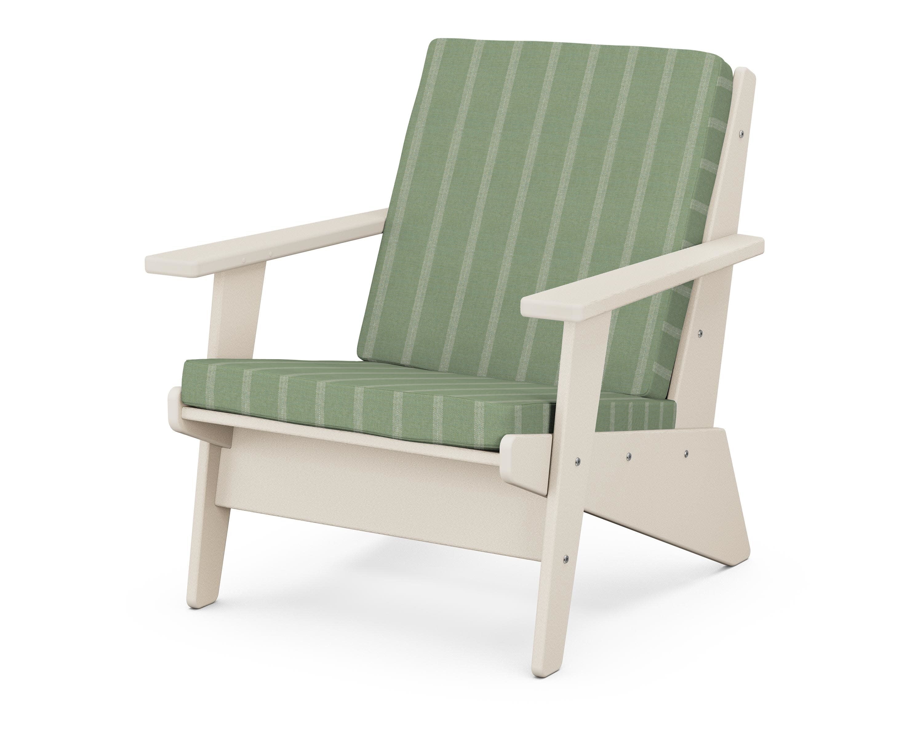 Riviera Modern Lounge Chair in Sand / Unwind Rainwashed