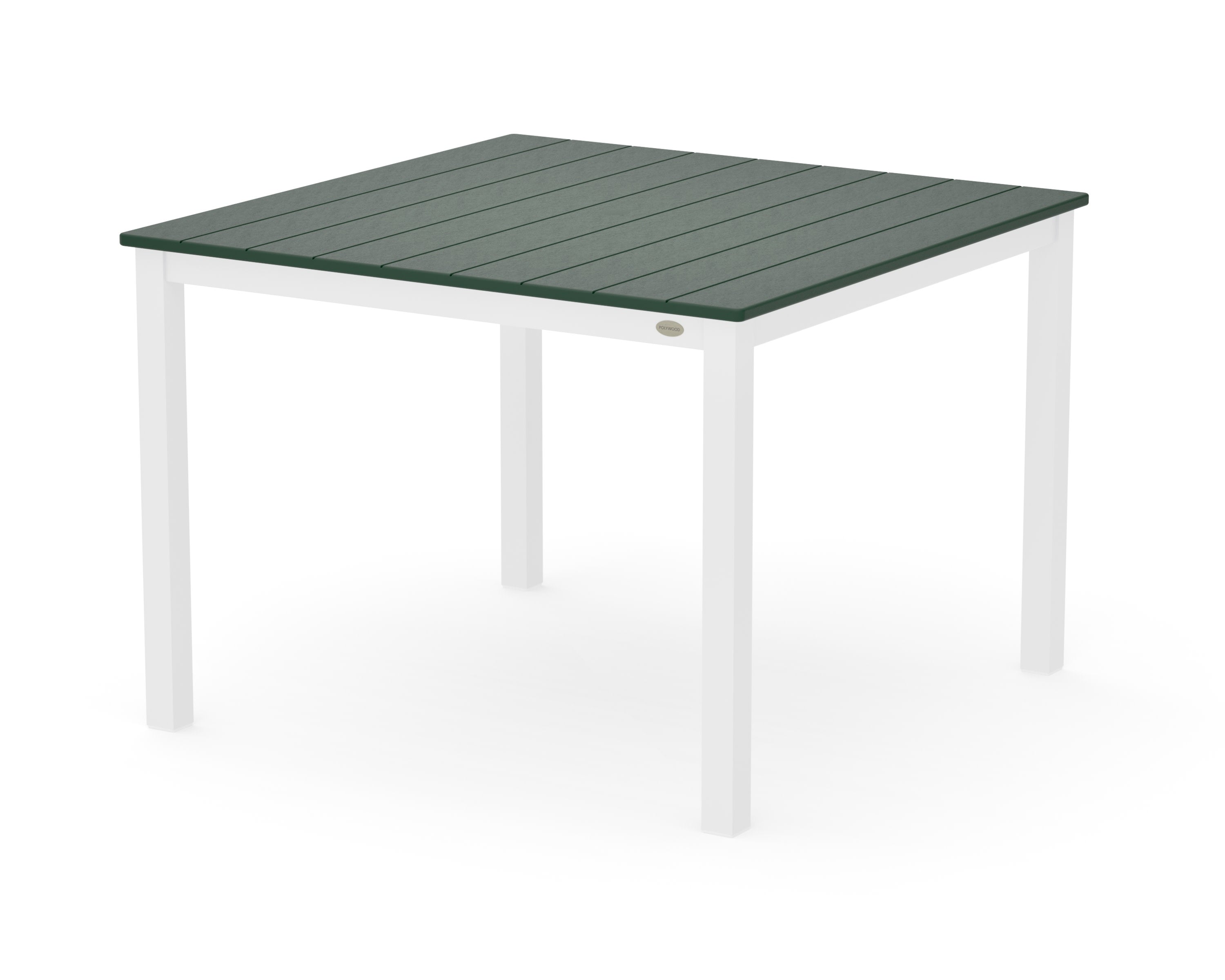 Main Street 42 x 42 Dining Table in White / Green
