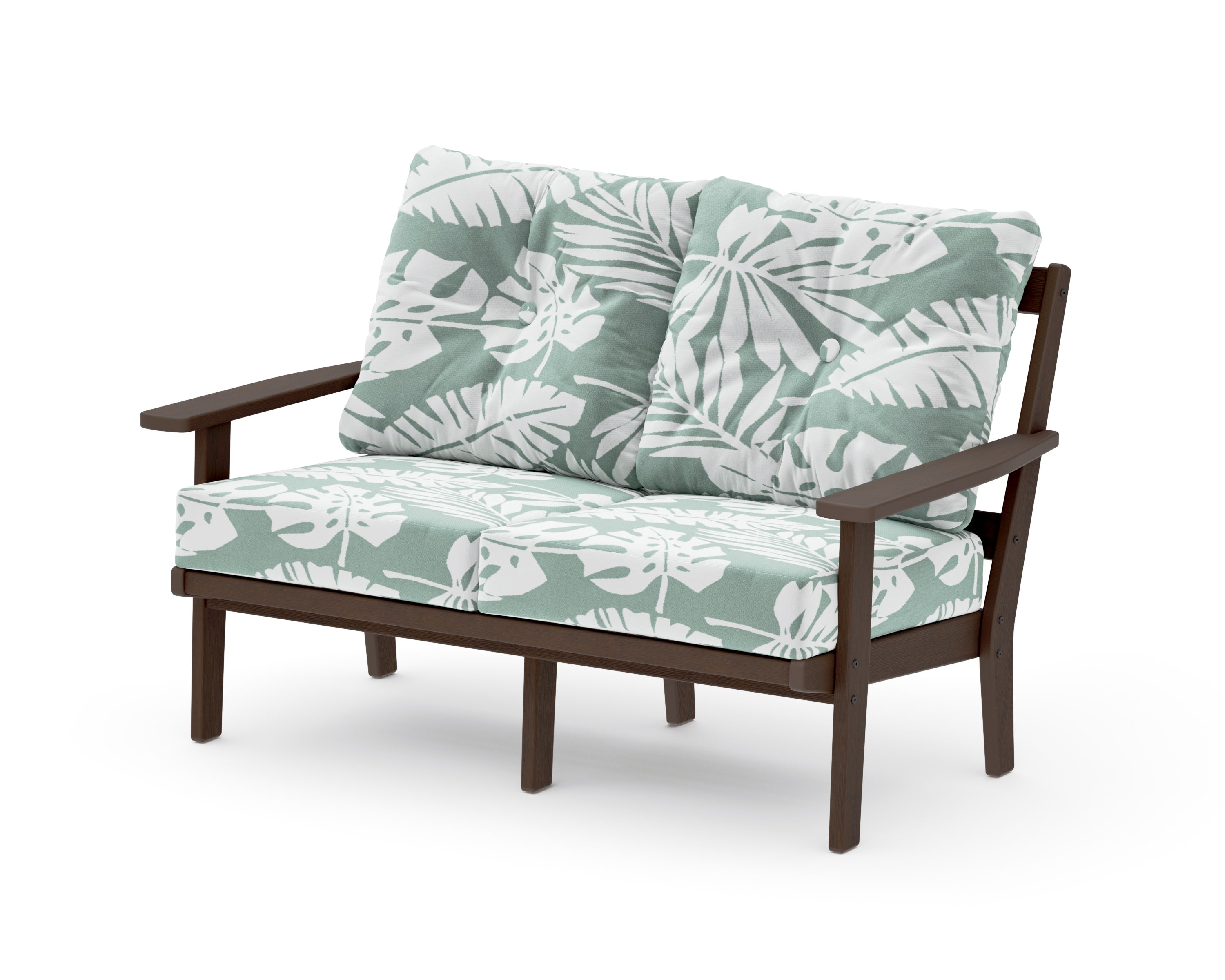 Prairie Deep SeatingLoveseat in Kona / Leaf Glacier Spa