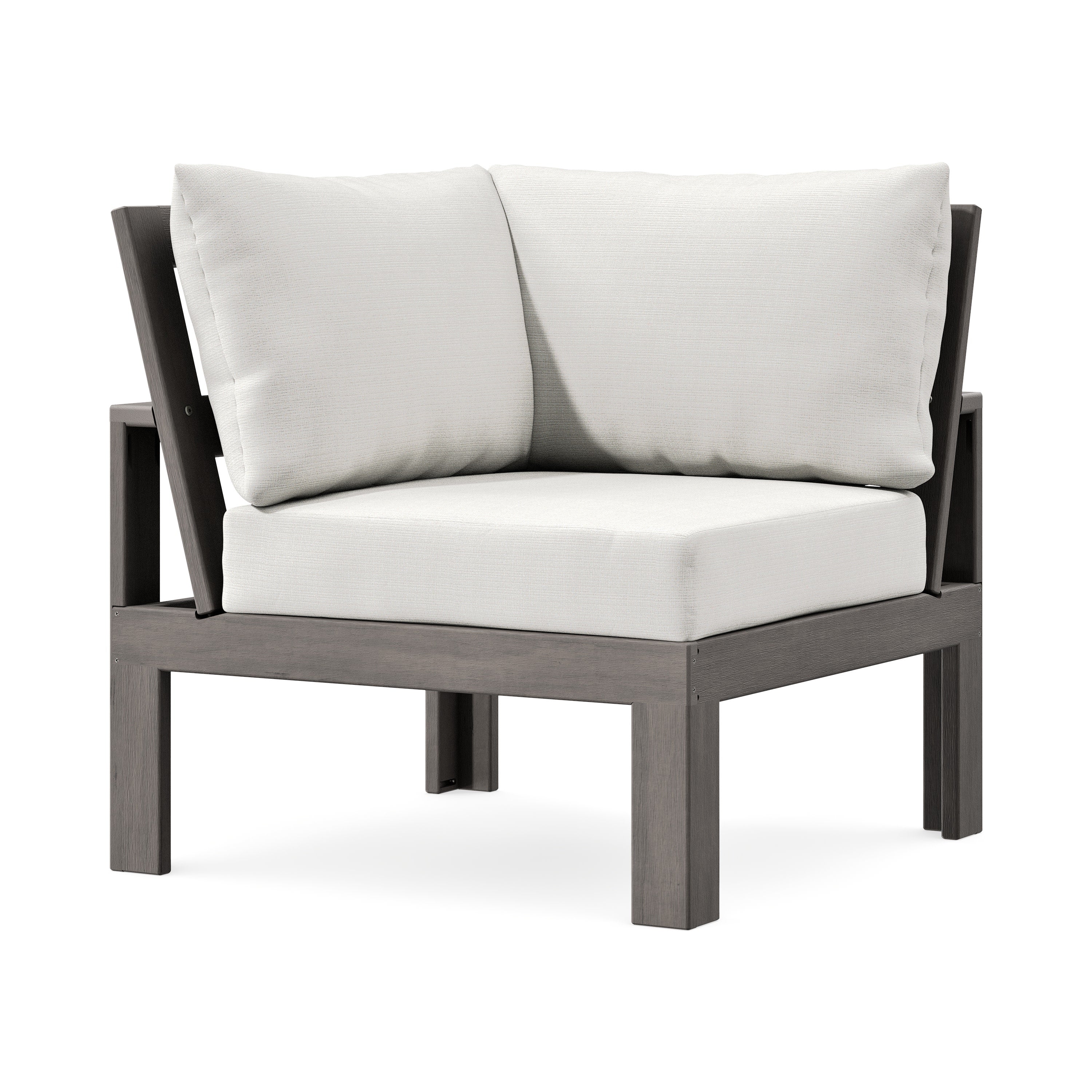 Modular Corner Chair in Driftwood / Natural Linen