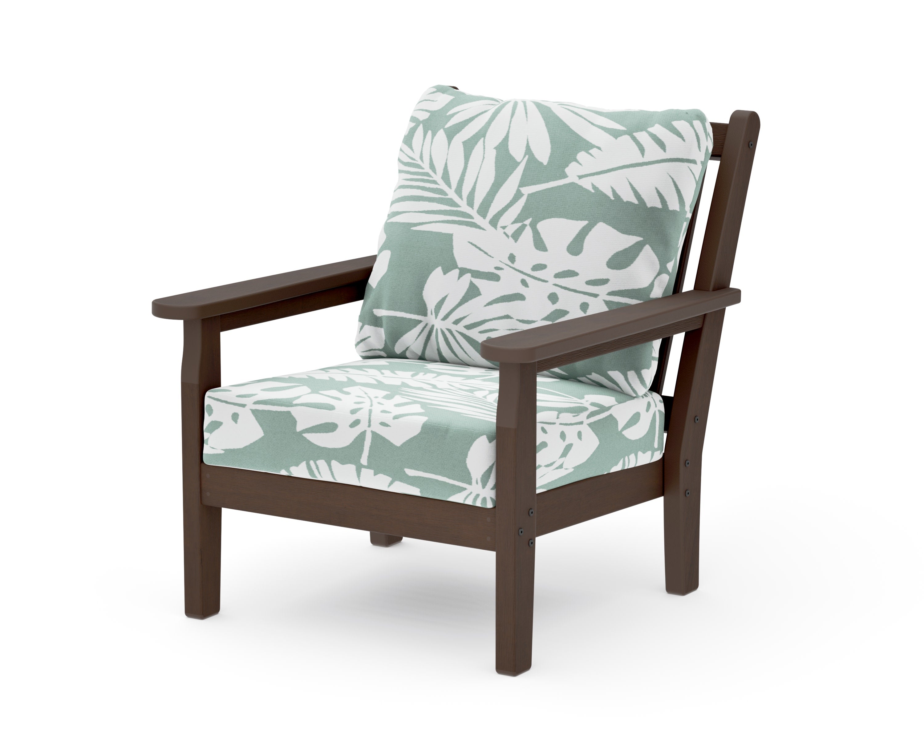 Chippendale Deep Seating Chair in Kona / Leaf Glacier Spa