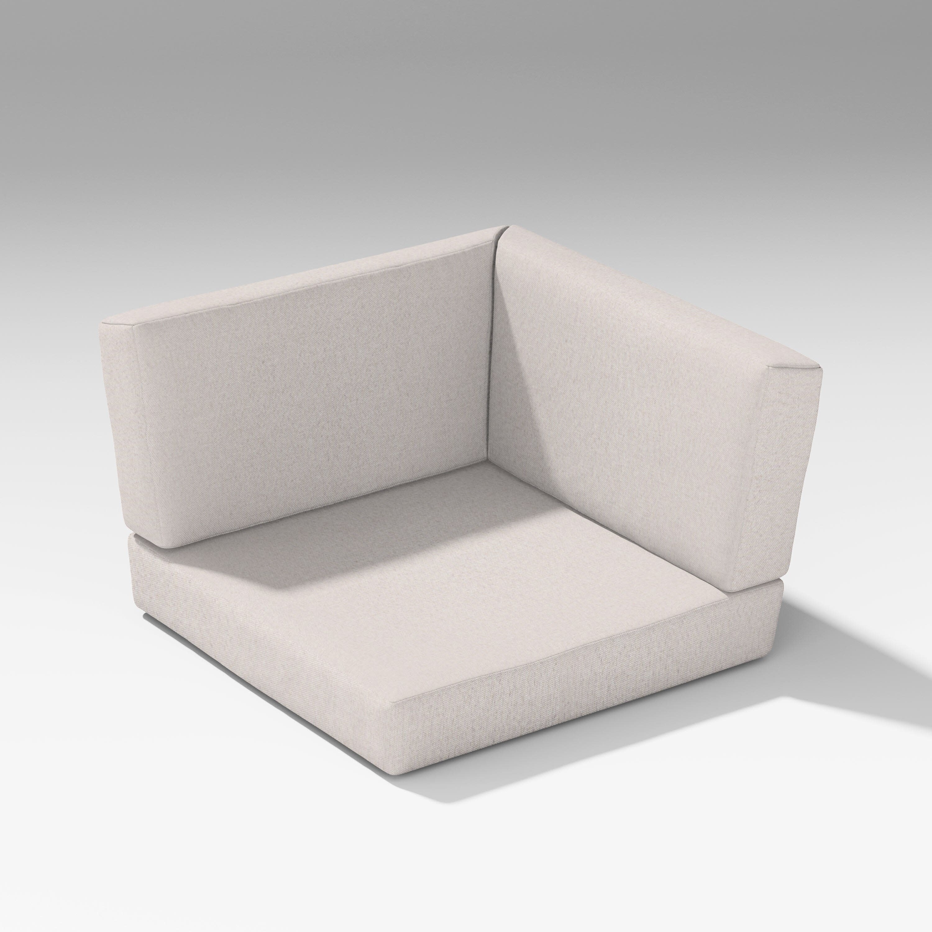 Latitude Corner Seat Cushion in Dune Burlap
