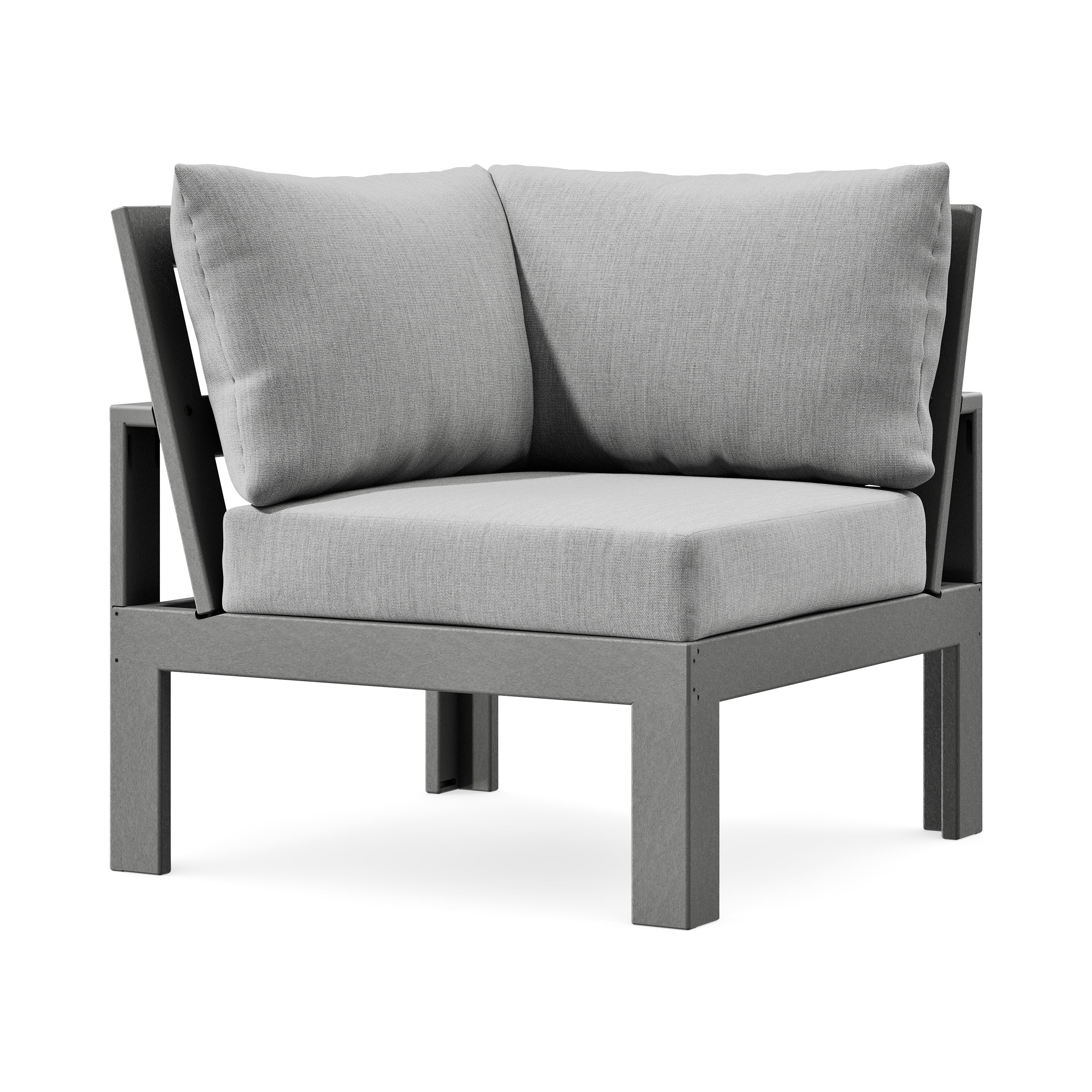 Modular Corner Chair in Slate Grey / Granite