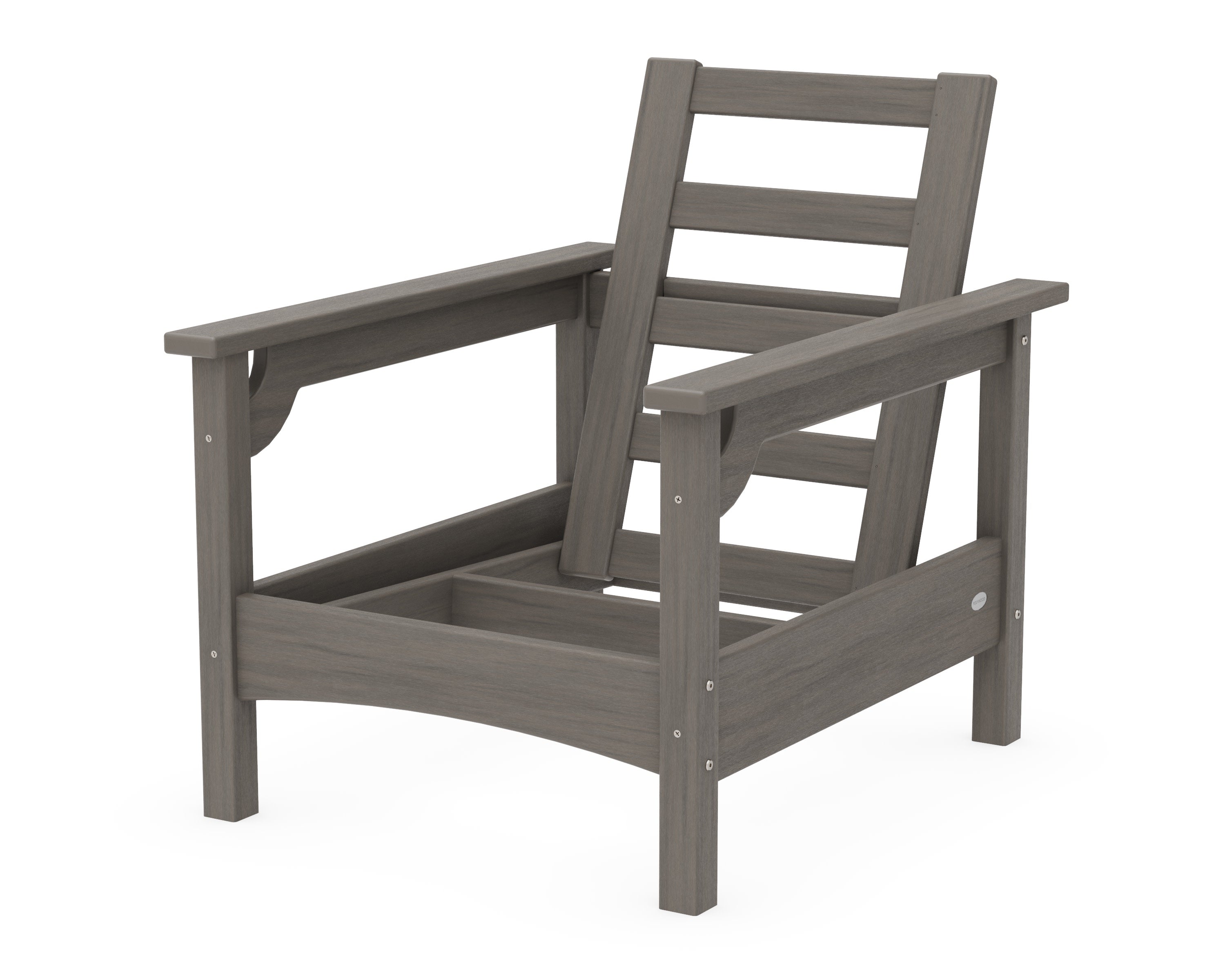 Club Chair Frame in Driftwood