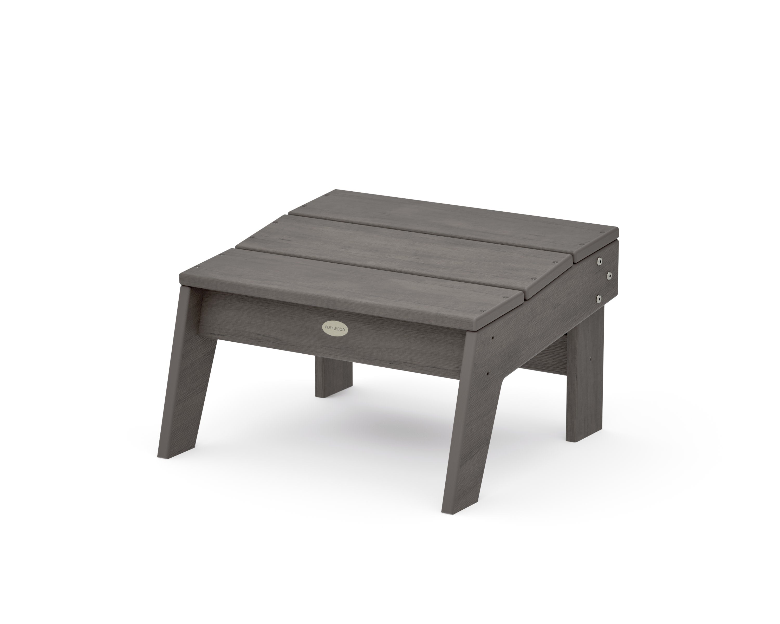 Modern Studio Ottoman in Driftwood