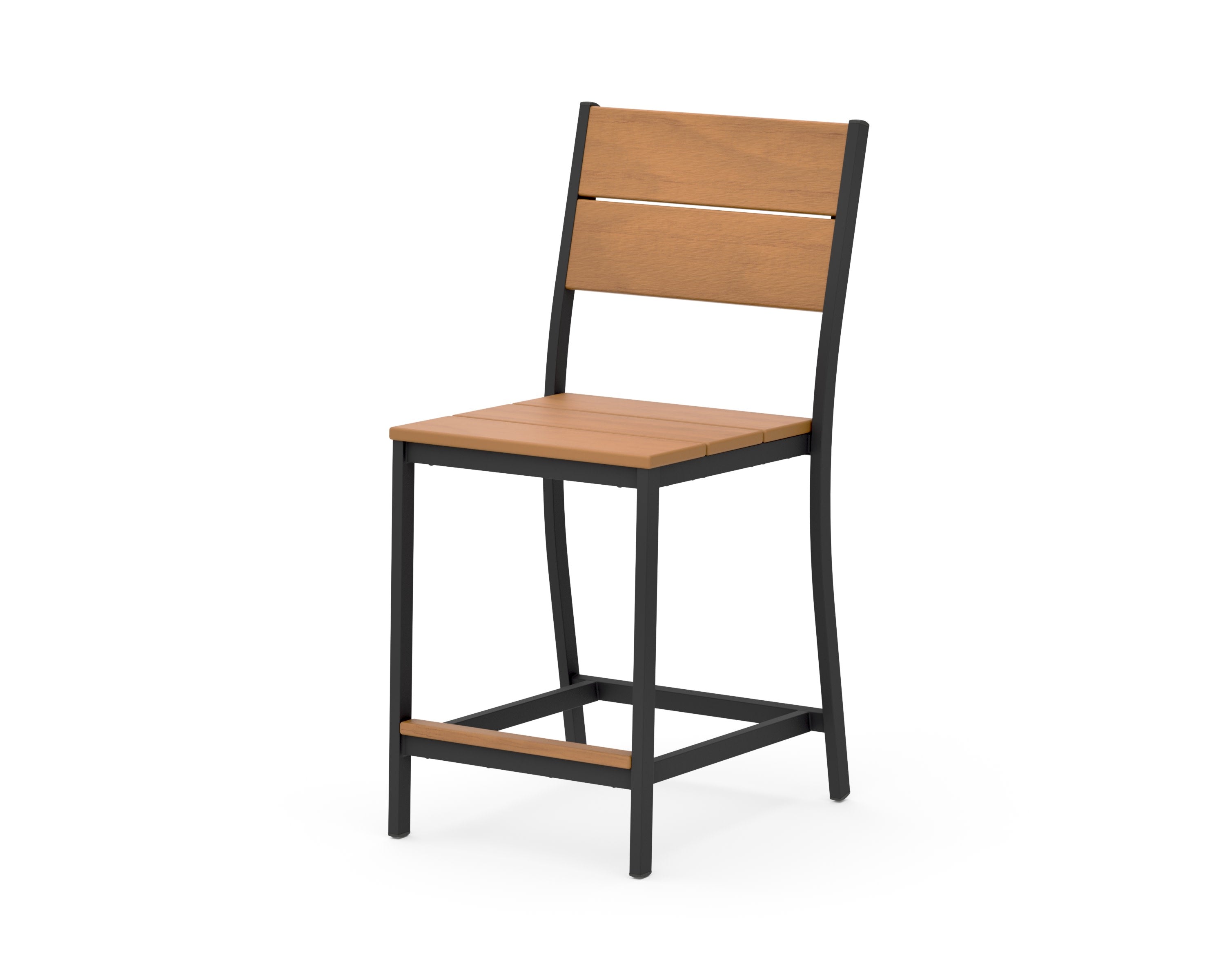 Main Street Counter Side Chair in Black / Natural