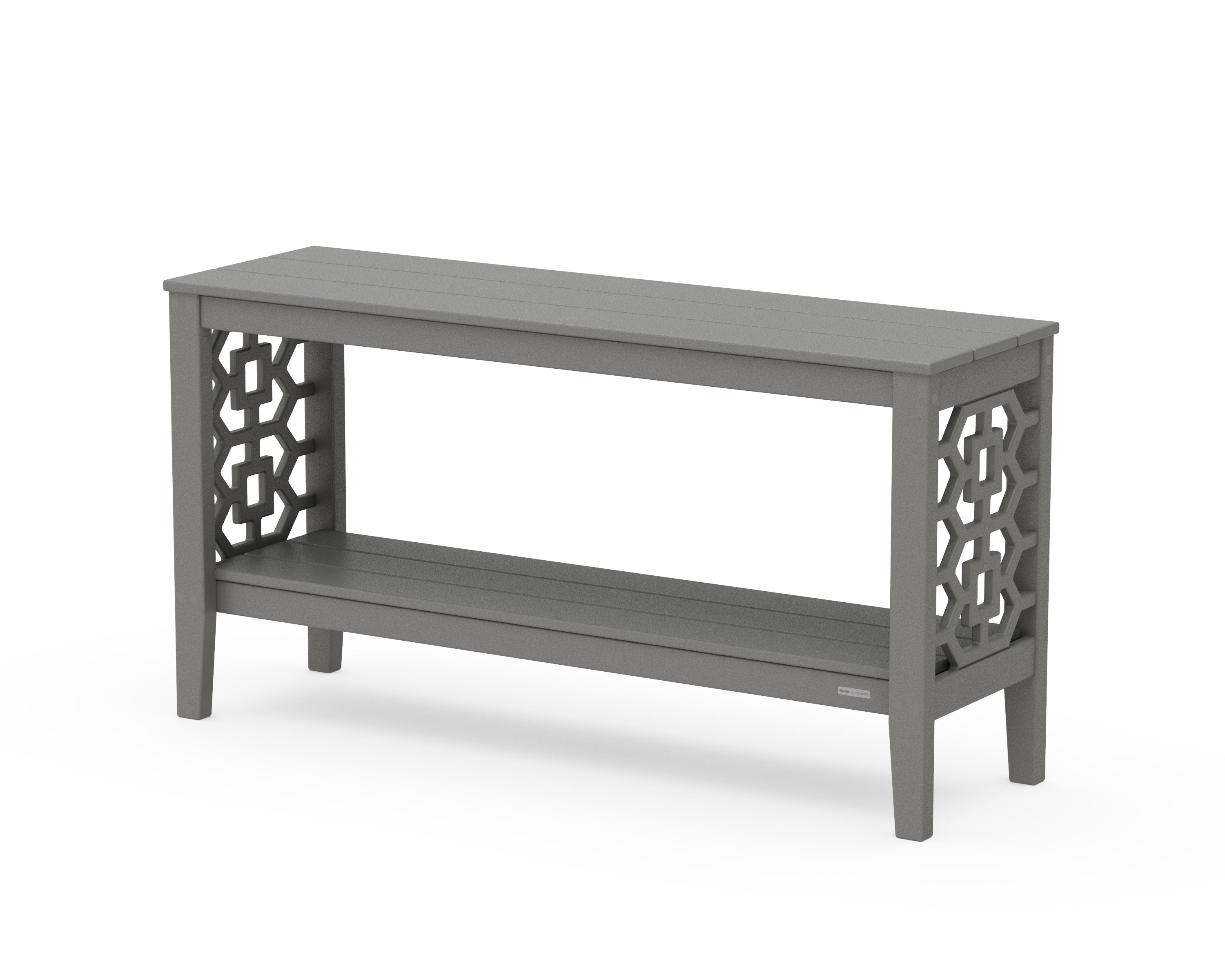 Chinoiserie 56 Console Table in Slate Grey
