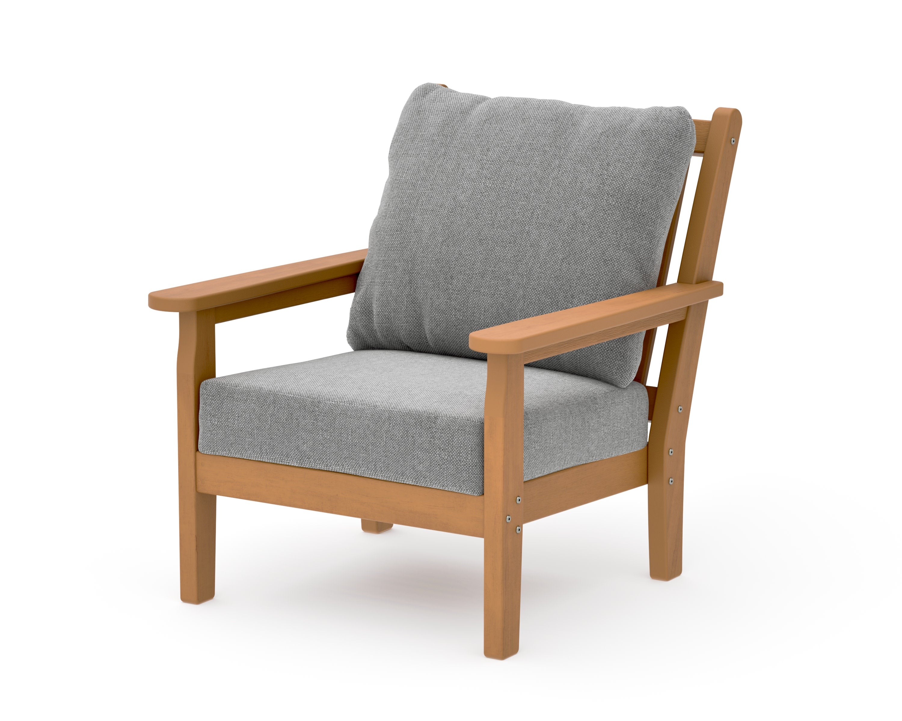 Chippendale Deep Seating Chair in Natural / Grey Mist