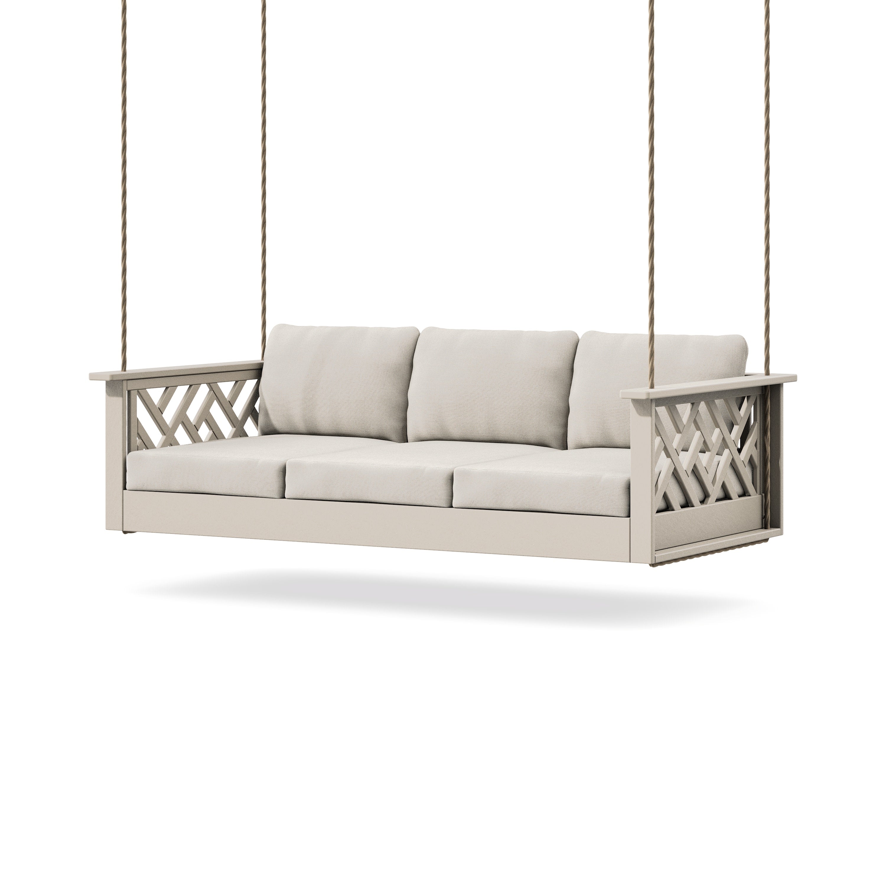 Chippendale Daybed Swing in Sand / Dune Burlap