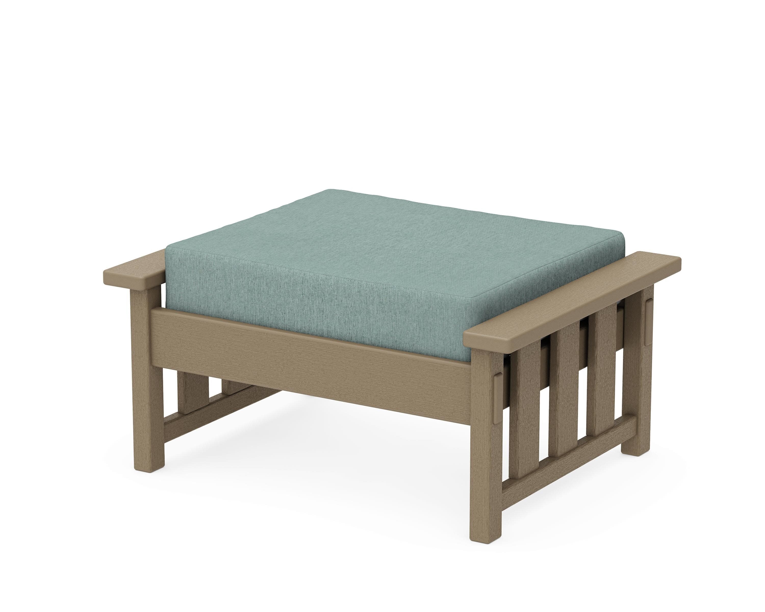 Acadia Deep Seating Ottoman in Vintage Sahara / Glacier Spa