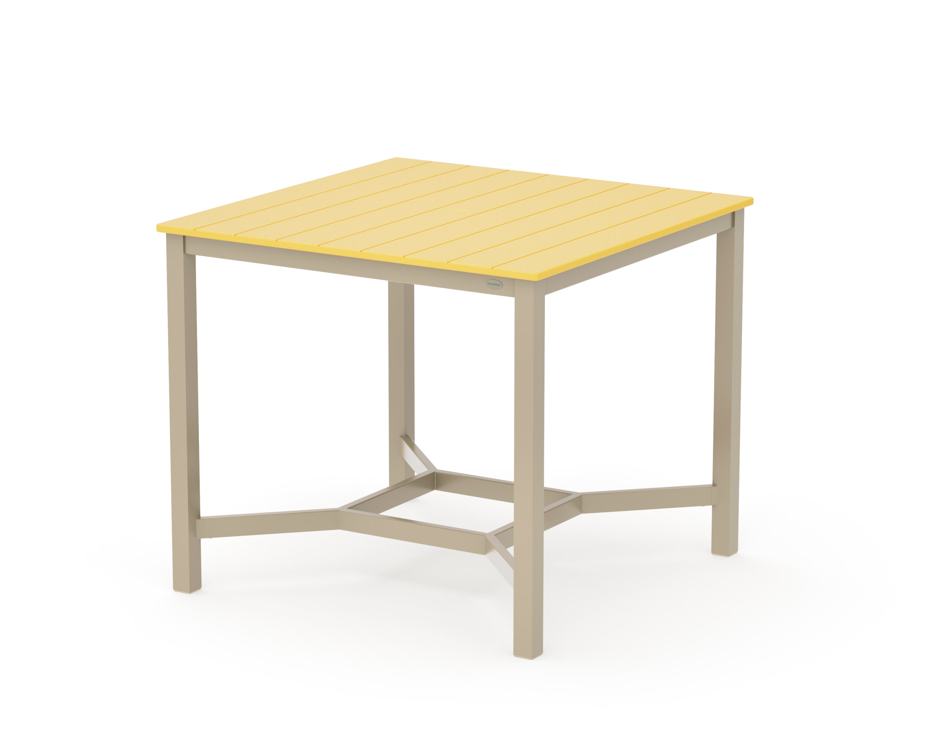 Main Street 42 x 42 Counter Table in Sand / Lemon