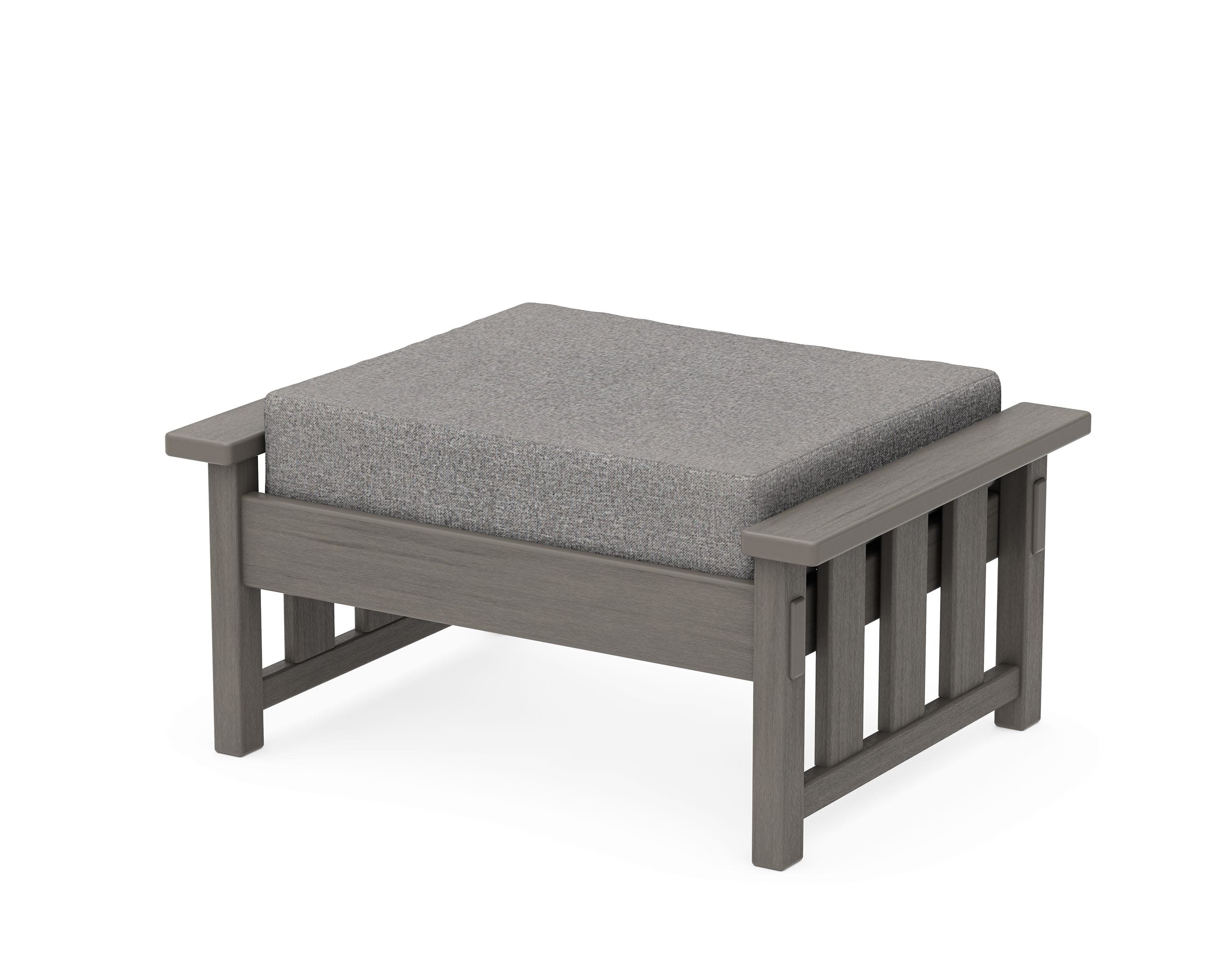 Acadia Deep Seating Ottoman in Driftwood / Grey Mist