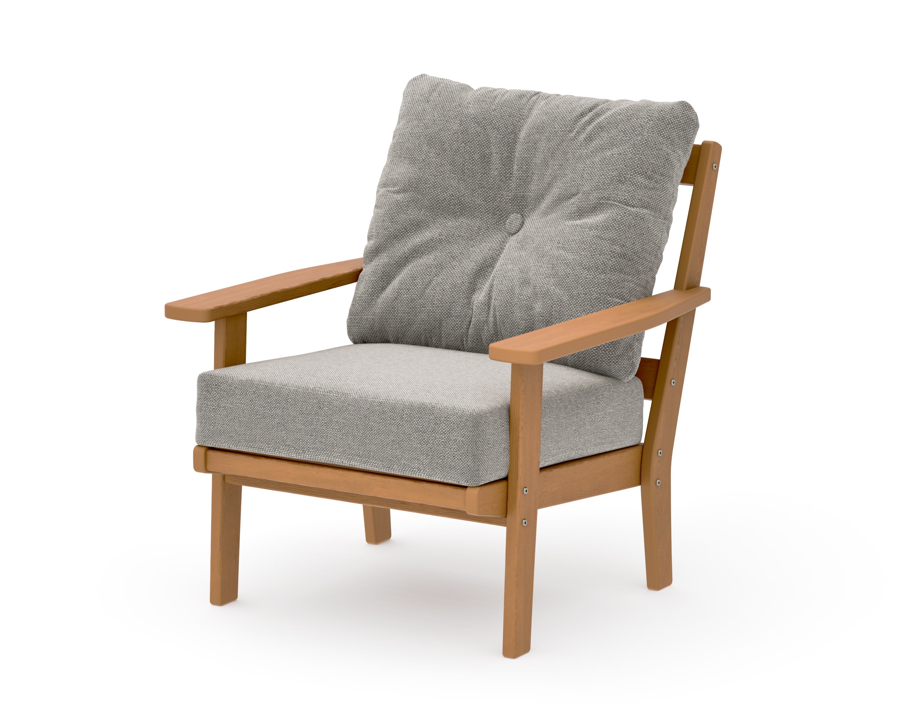 Prairie Deep Seating Chair in Natural / Weathered Tweed