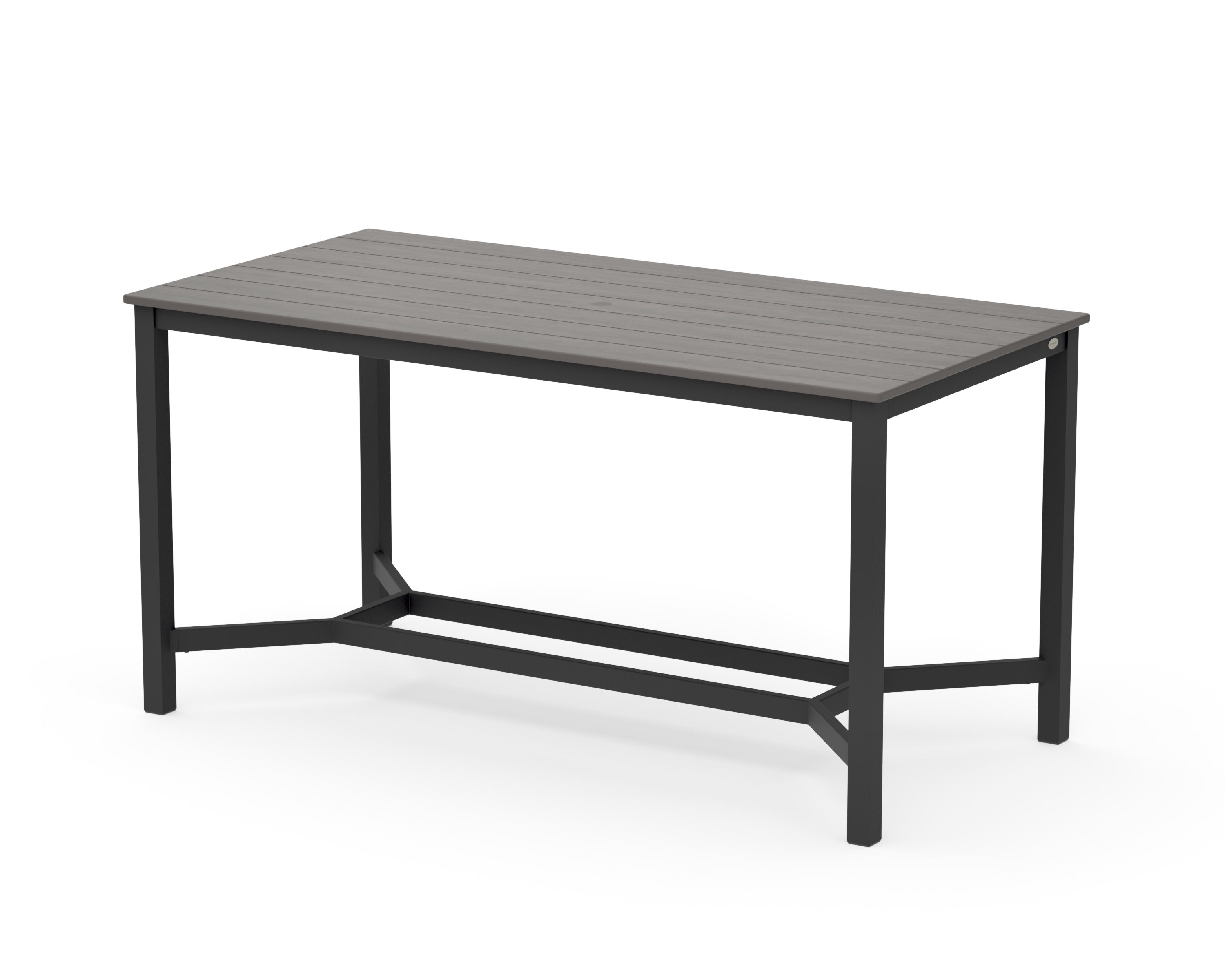 Main Street 36 x 72 Counter Table in Black / Driftwood