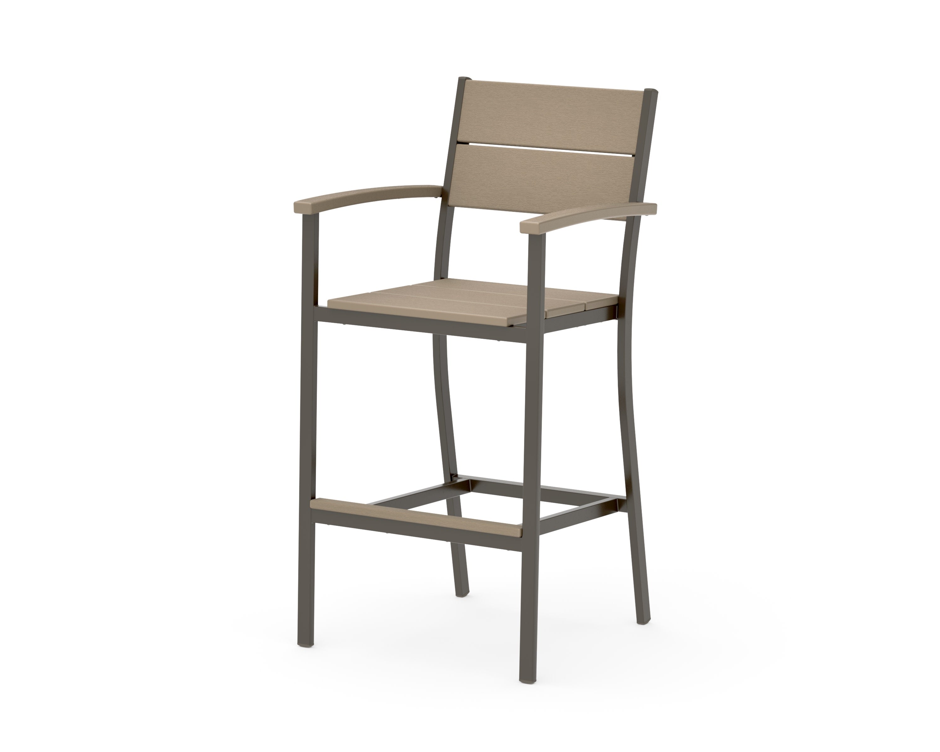 Main Street Bar Arm Chair in Bronze / Vintage Sahara