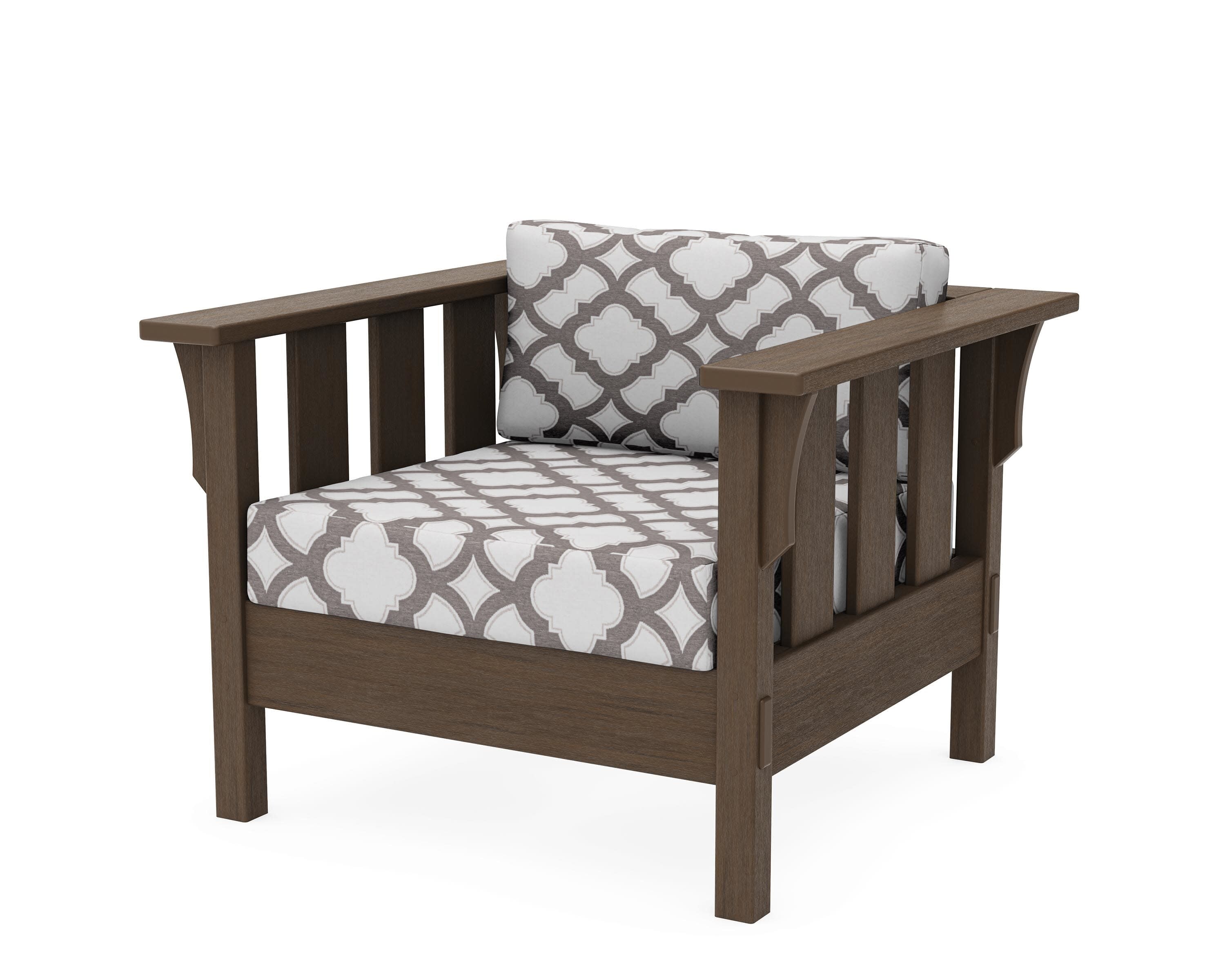 Acadia Deep Seating Chair in Kona / Trellis Grey Mist