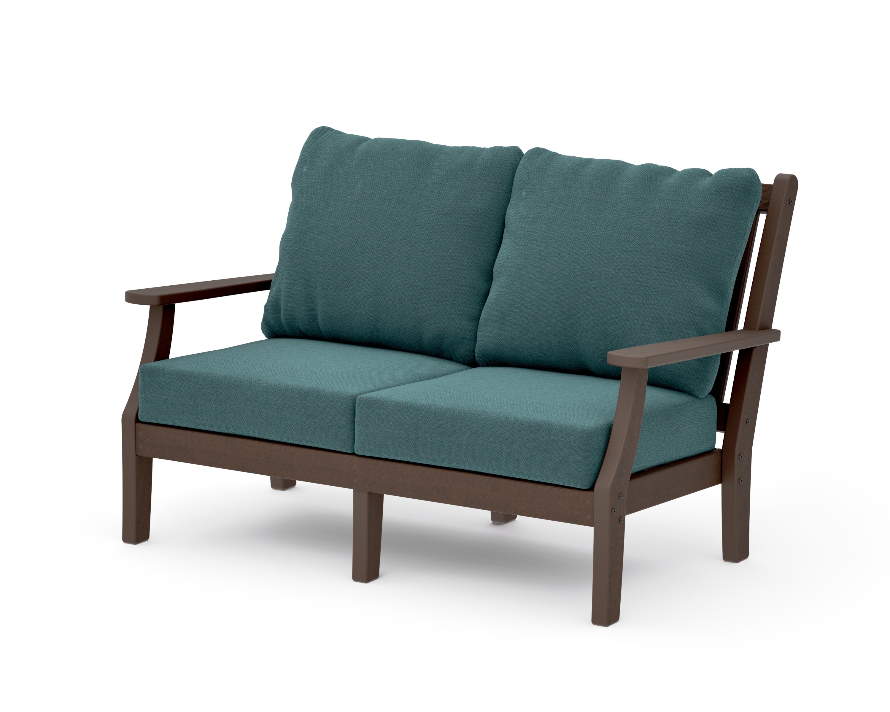 Wovendale Deep Seating Loveseat in Kona / Ocean Teal