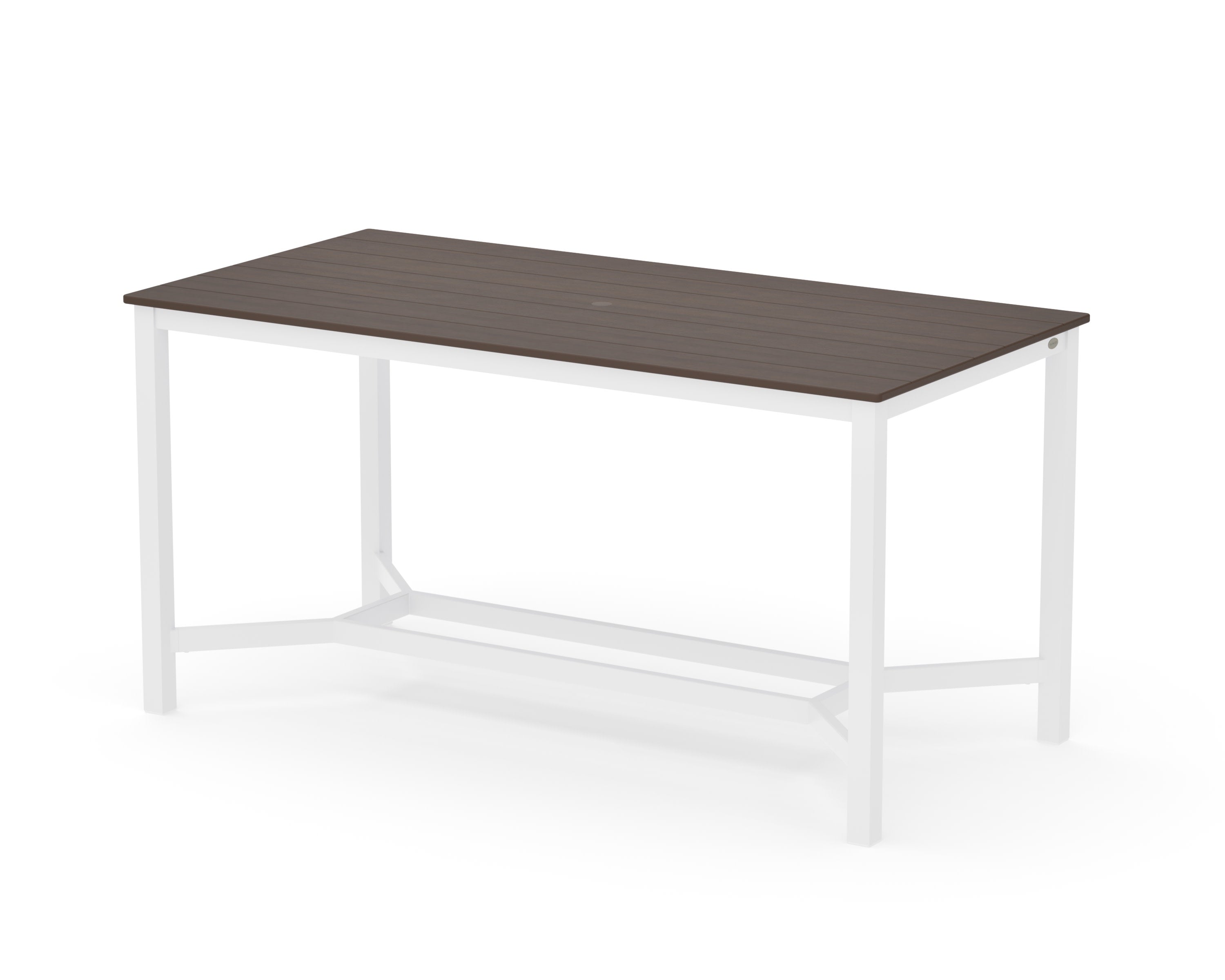 Main Street 36 x 72 Counter Table in White / Kona