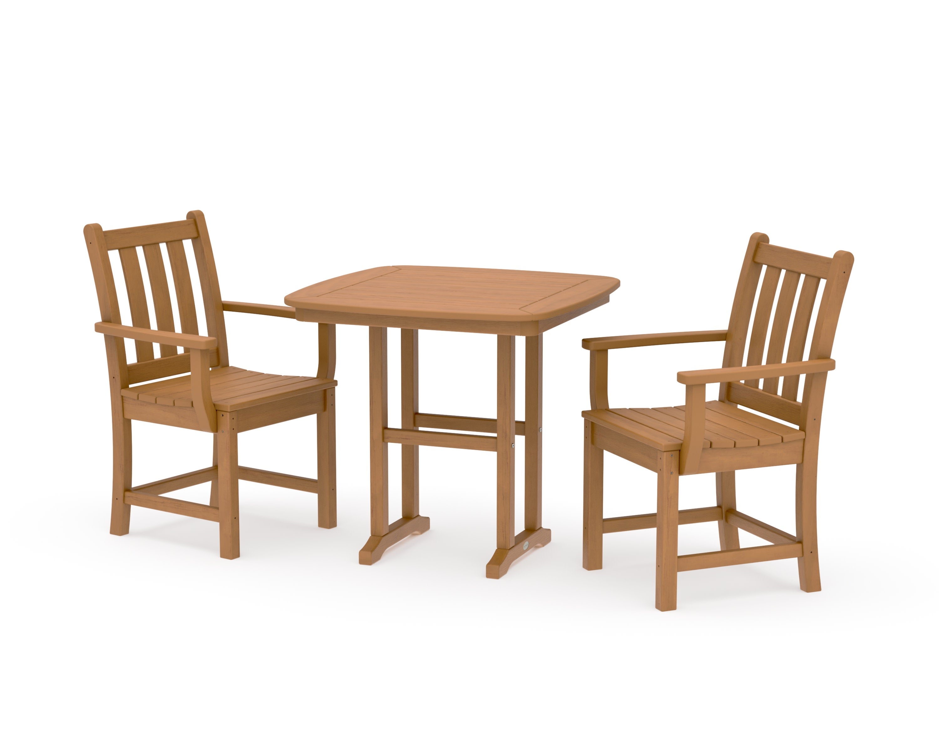 Traditional Garden 3-Piece Dining Set in Natural