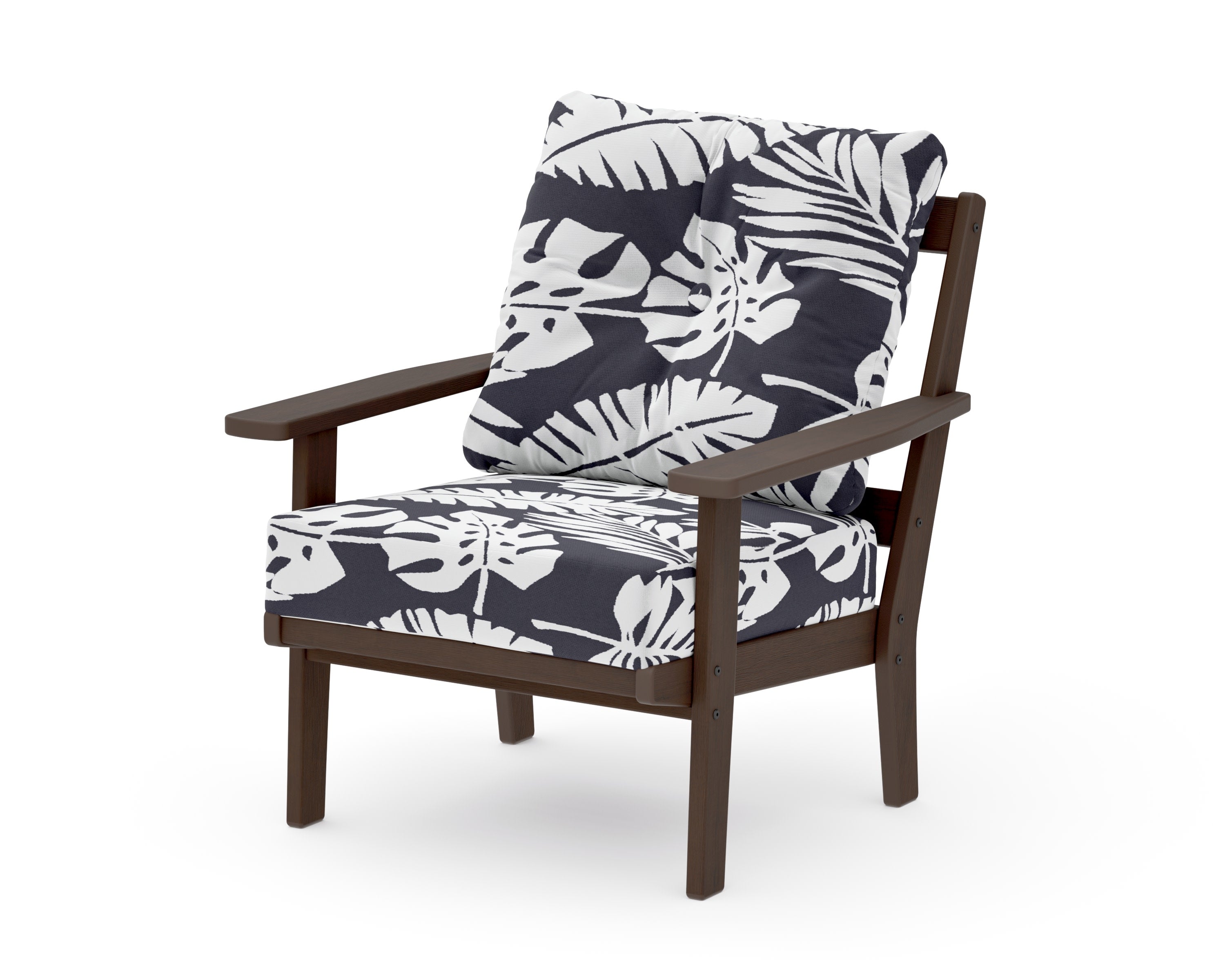 Oxford Deep Seating Chair in Kona / Leaf Navy