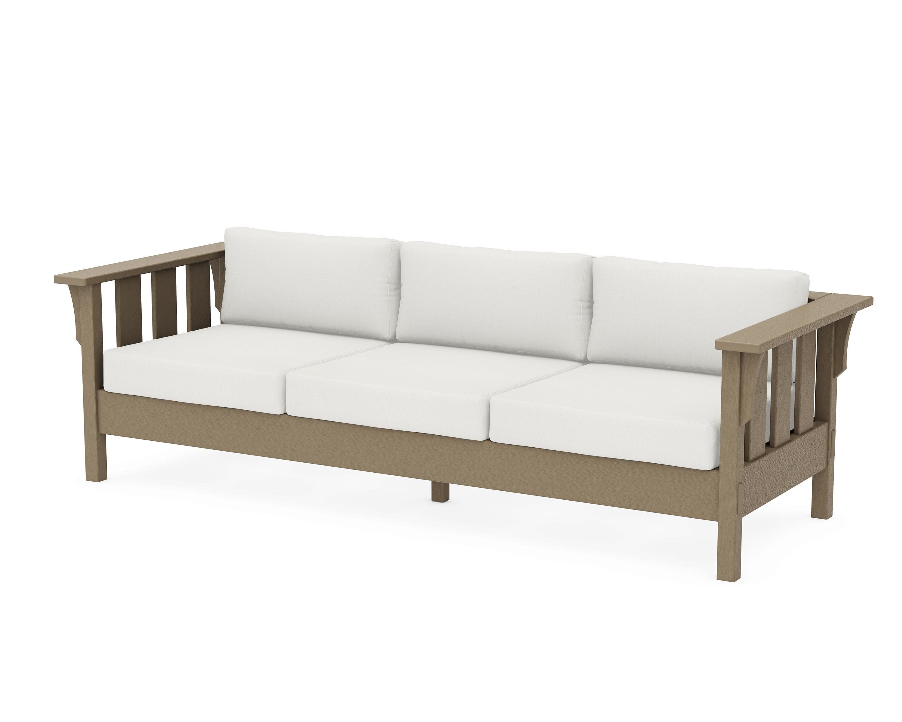 Acadia Deep Seating Sofa in Vintage Sahara / Natural Linen
