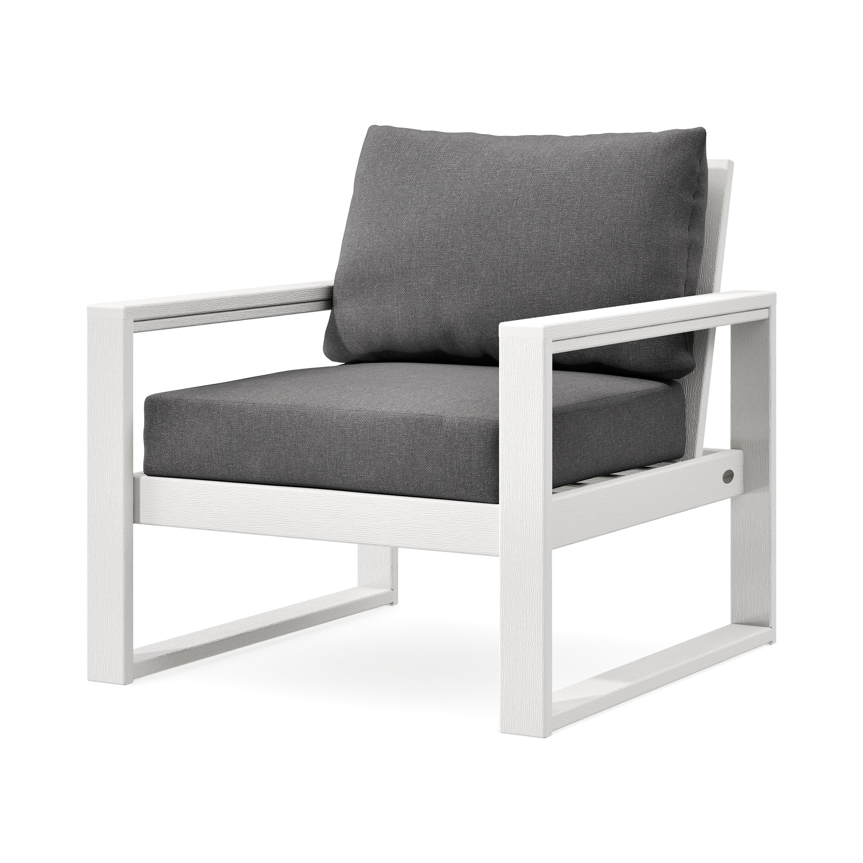 EDGE Club Chair in Vintage White / Ash Charcoal