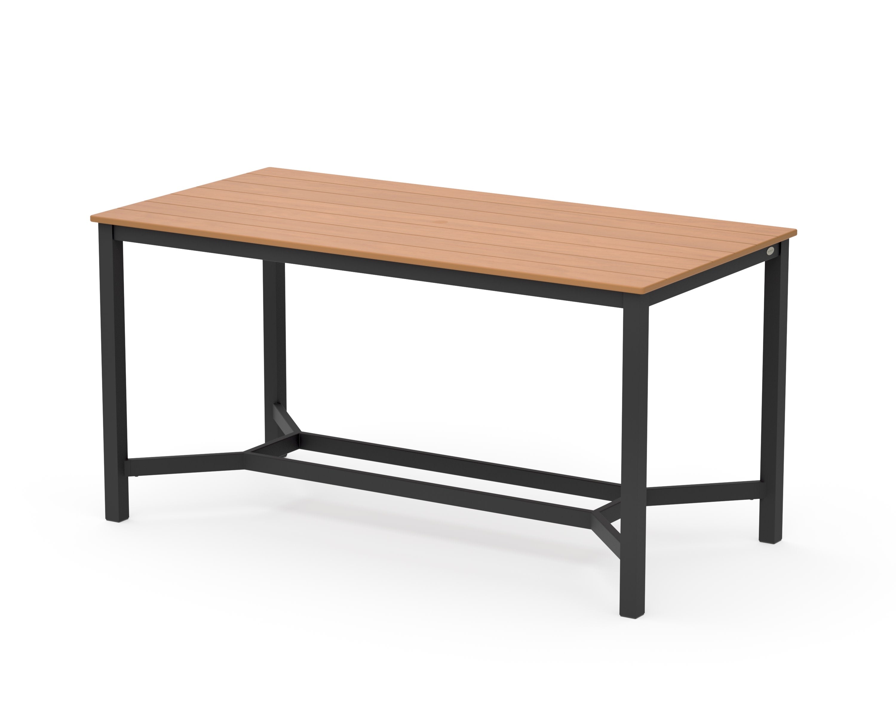 Main Street 36 x 72 Counter Table in Black / Natural