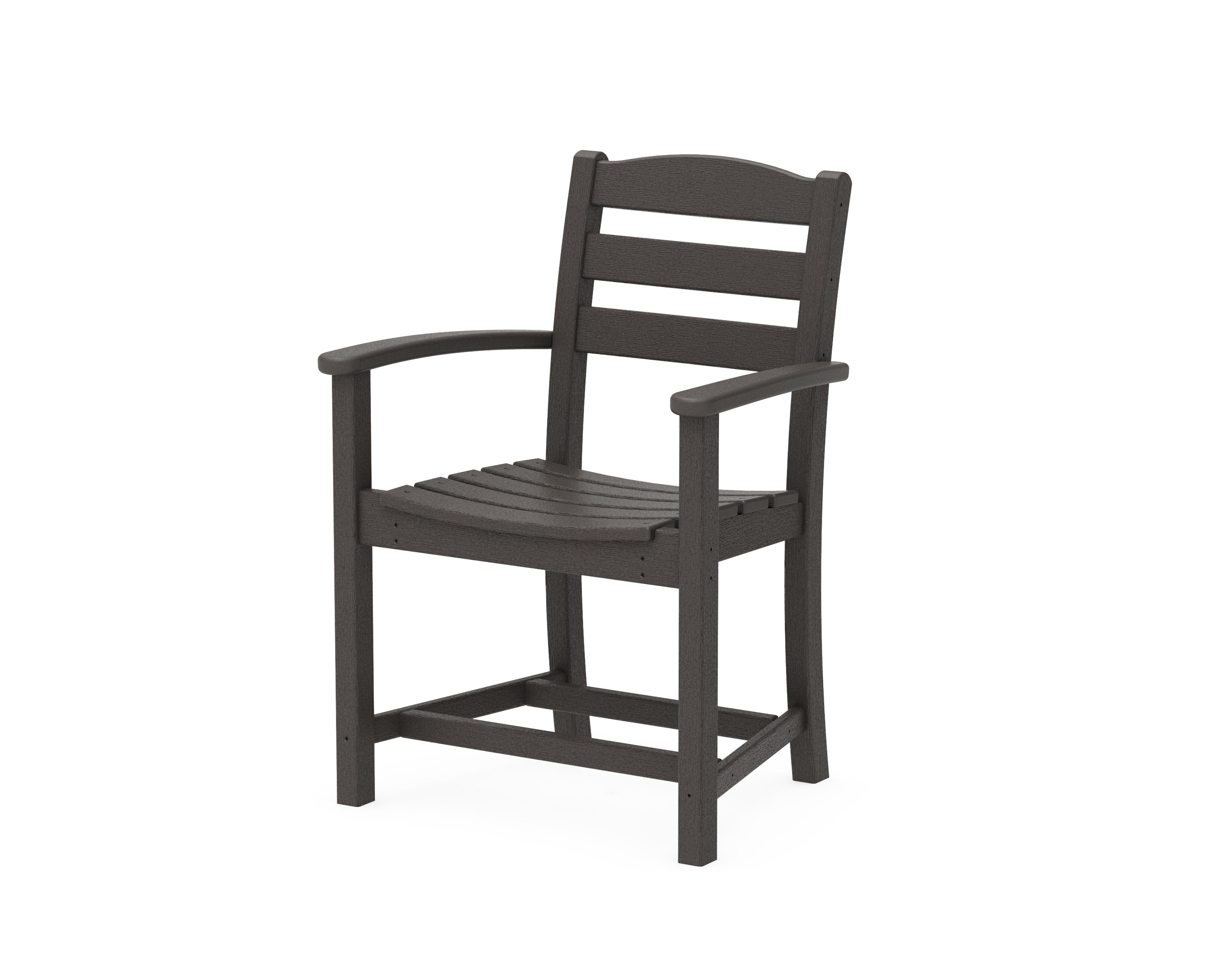 La Casa Caf Dining Arm Chair in Vintage Coffee