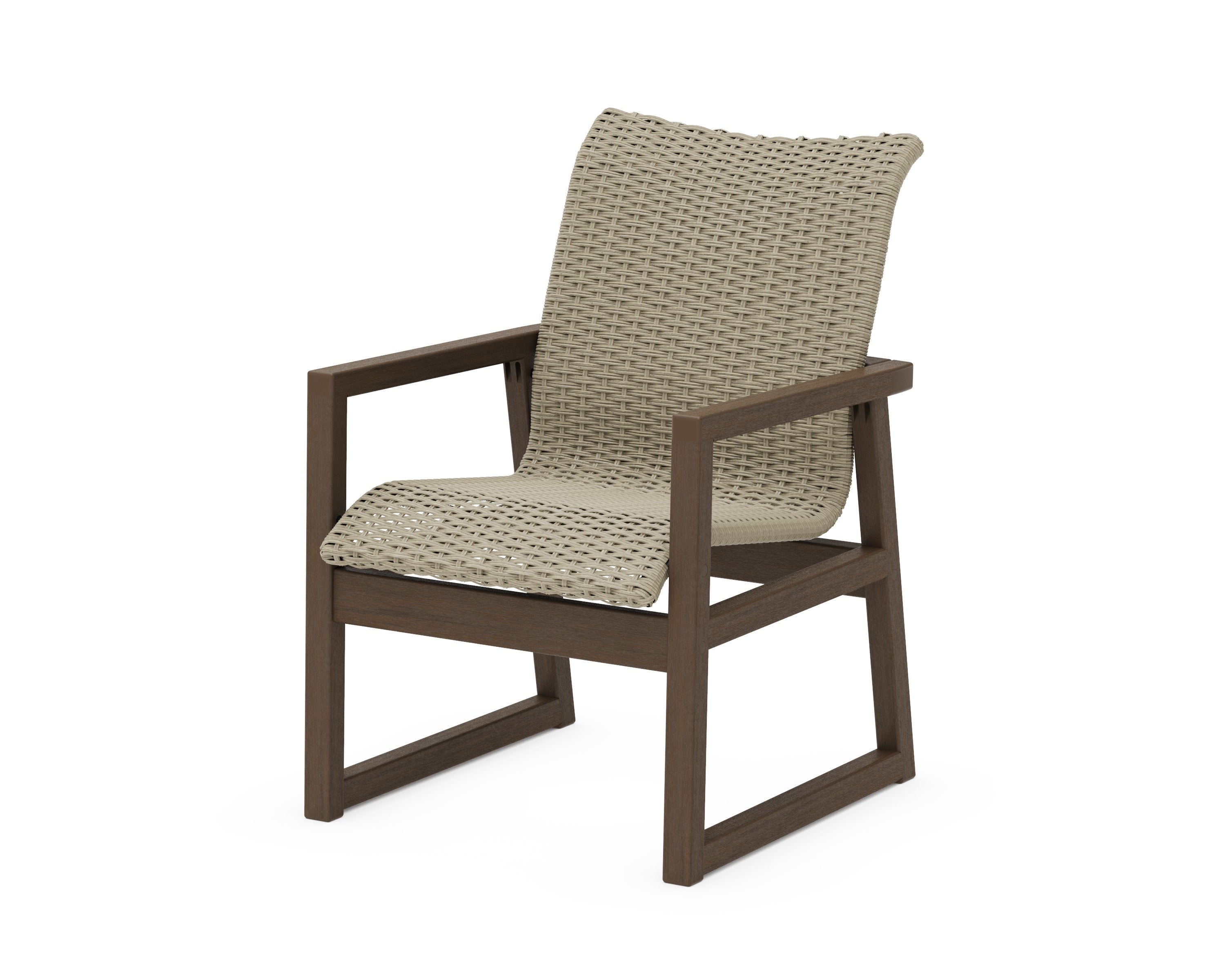 EDGE Woven Dining Arm Chair in Kona / Dune Grass
