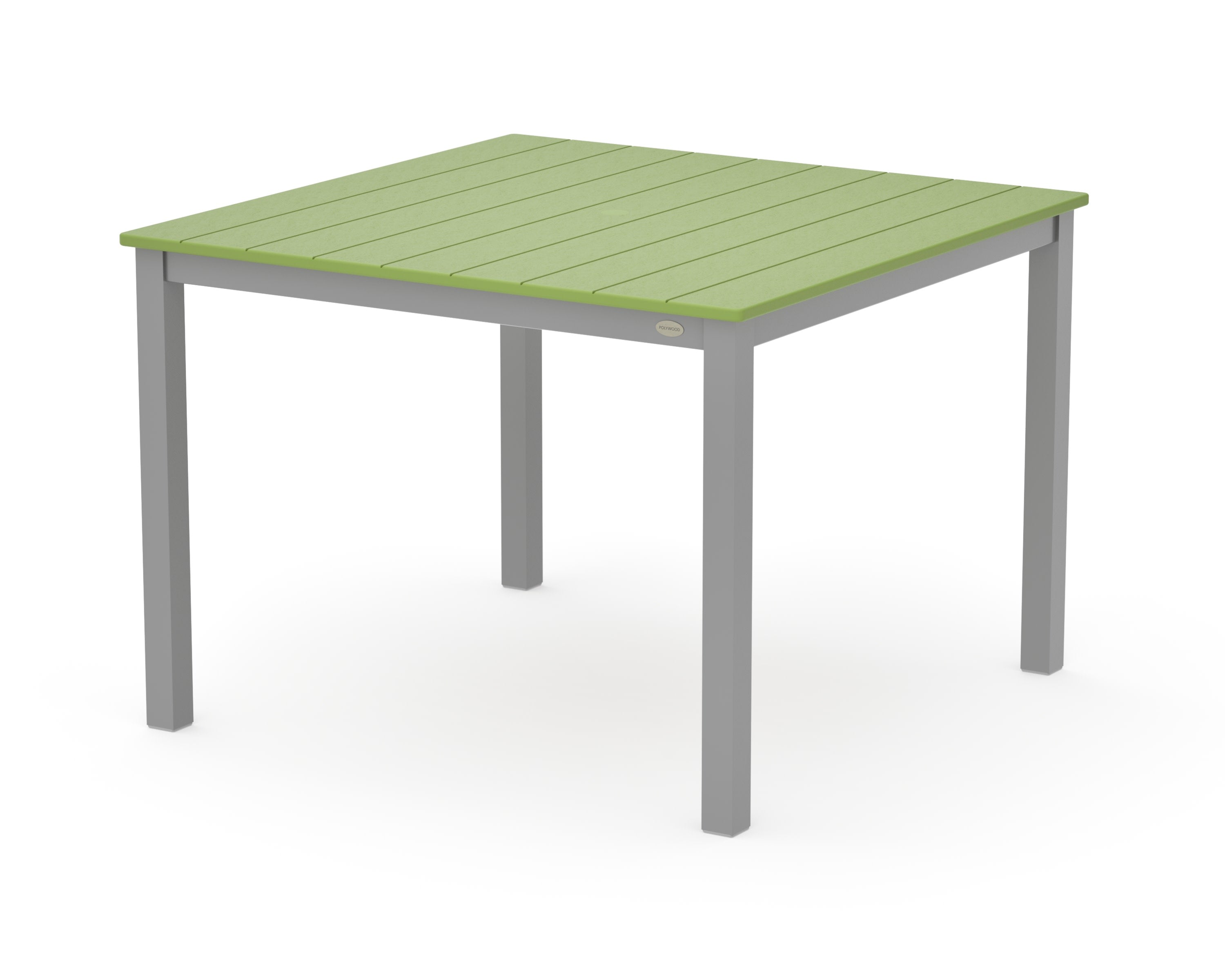 Main Street 42 x 42 Dining Table in Silver / Lime