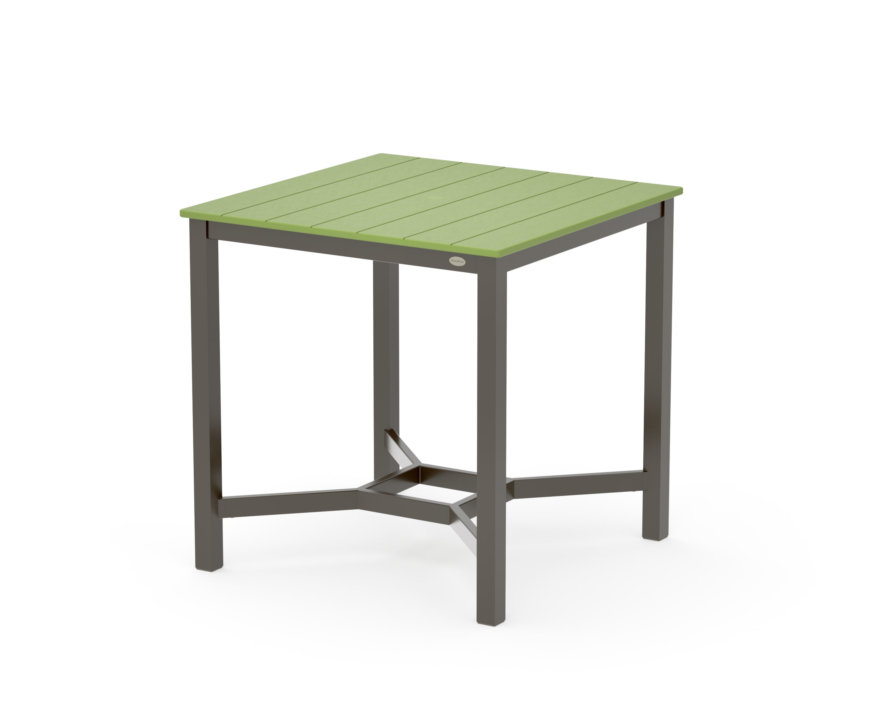 Main Street 36 x 36 Counter Table in Bronze / Lime