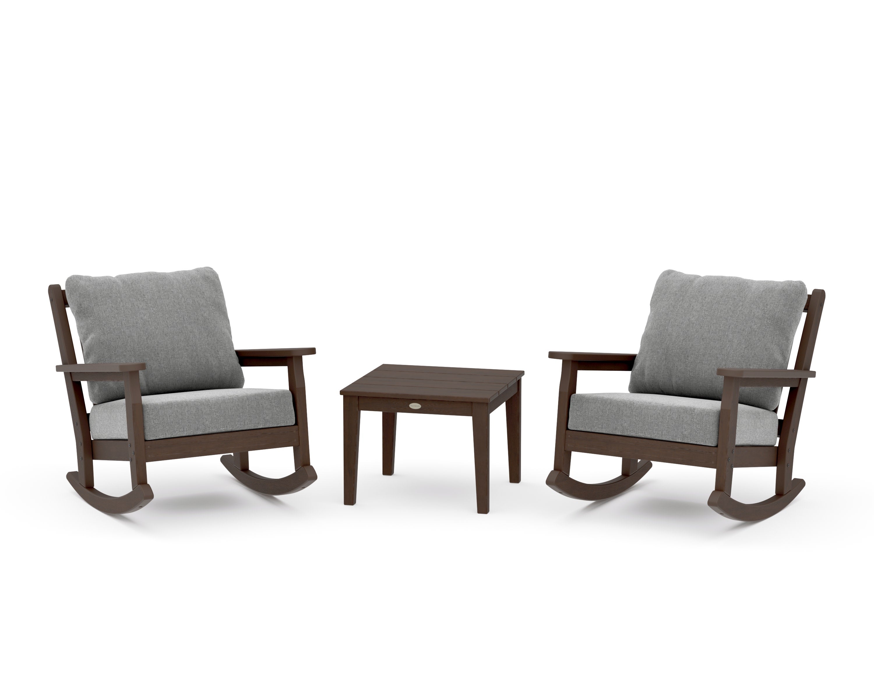 Chippendale 3-Piece Deep Seating Rocker Set in Kona / Grey Mist