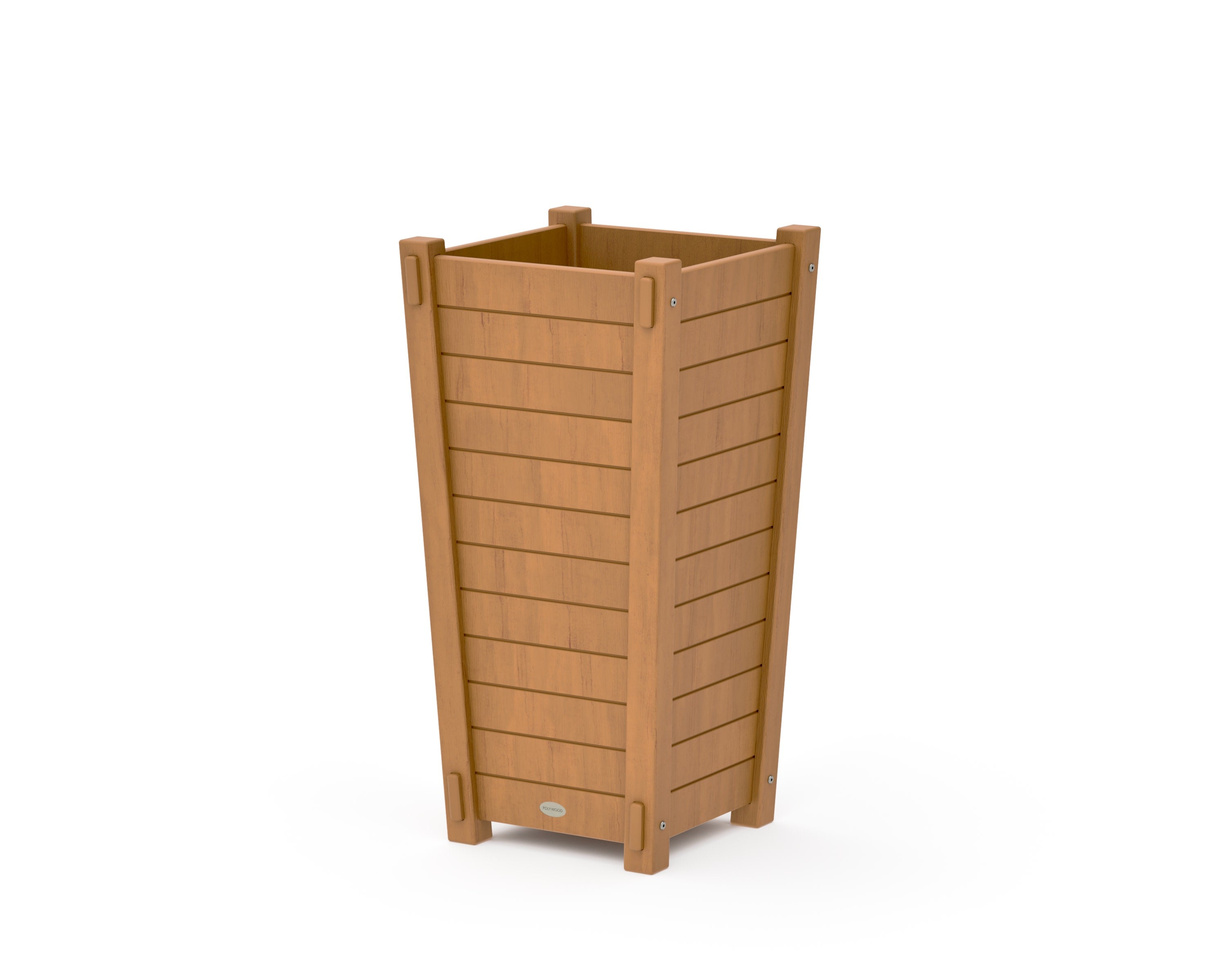 Nautical Tapered Square Planter Box in Natural