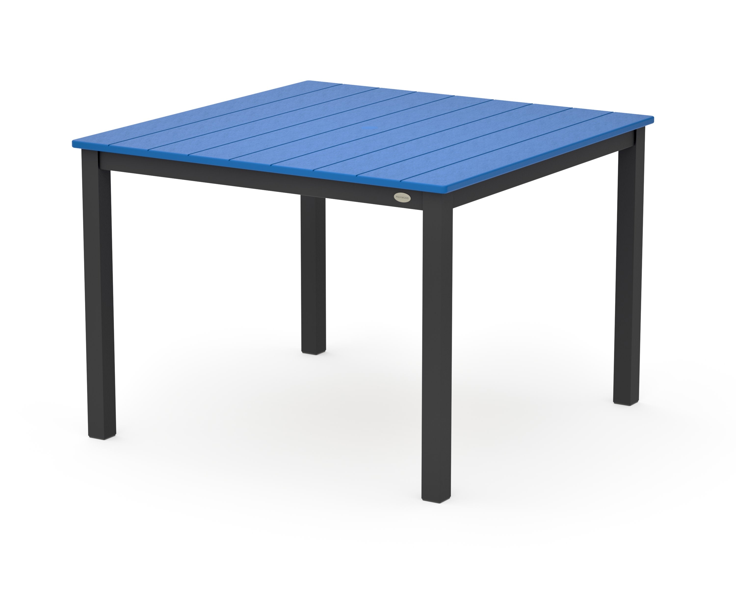 Main Street 42 x 42 Dining Table in Black / Pacific Blue