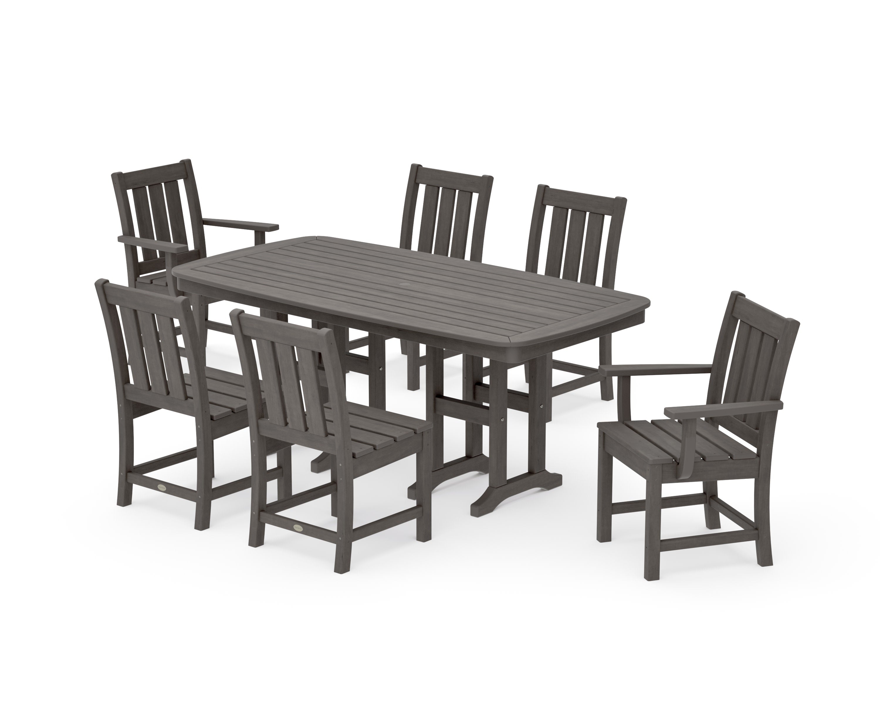 Oxford 7-Piece Dining Set in Driftwood