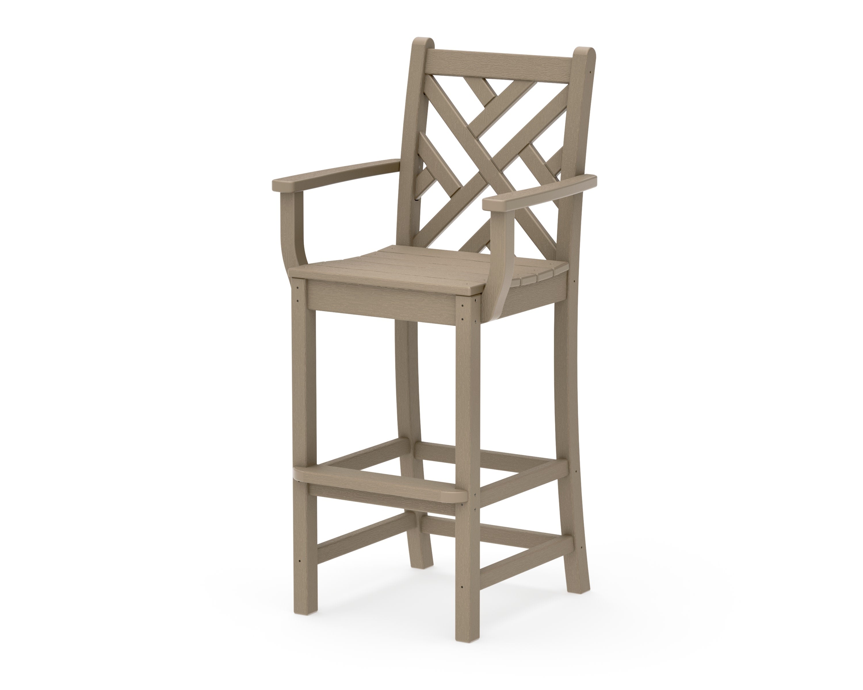 Chippendale Bar Arm Chair in Vintage Sahara