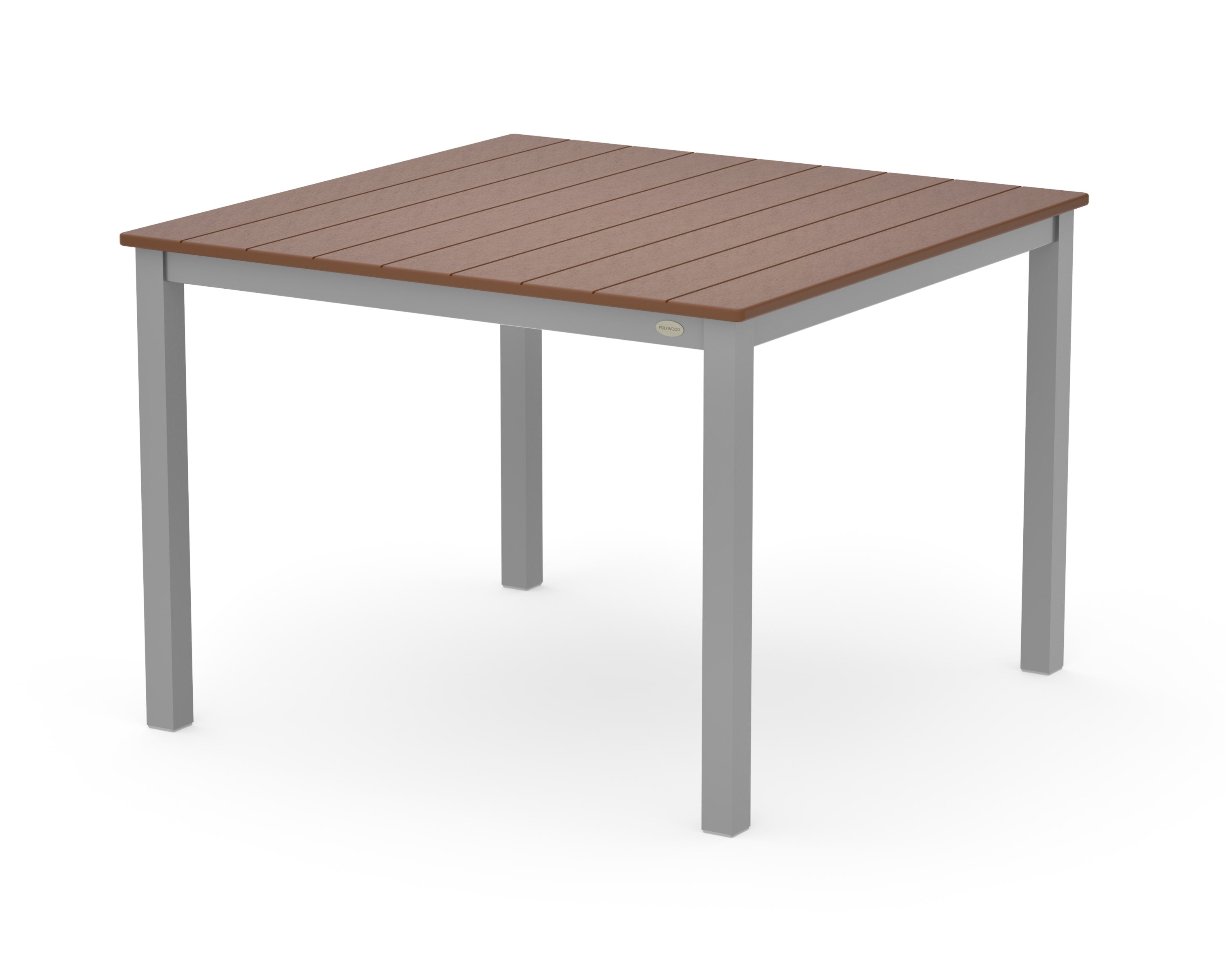 Main Street 42 x 42 Dining Table in Silver / Teak