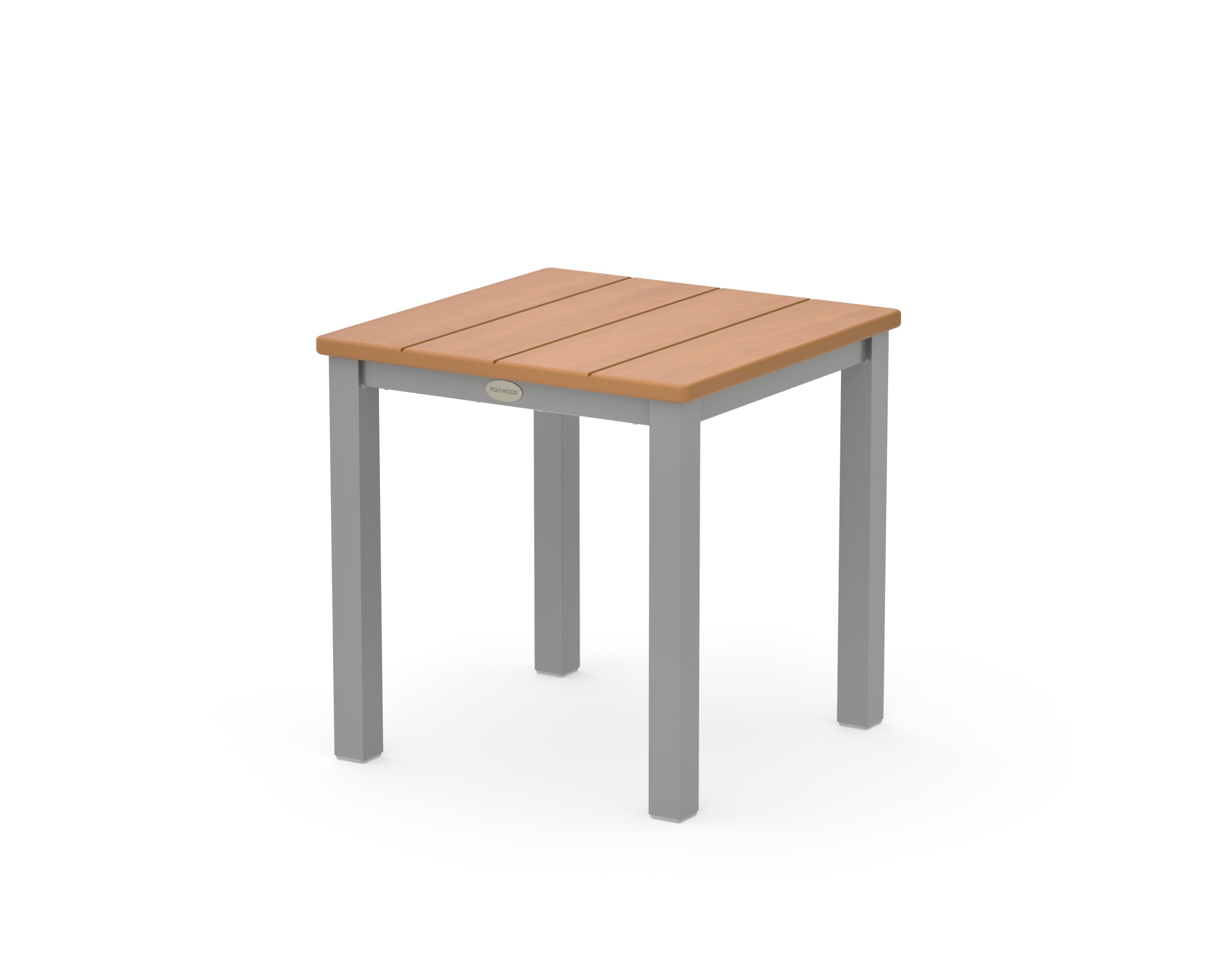 Main Street 18" Side Table in Silver / Natural