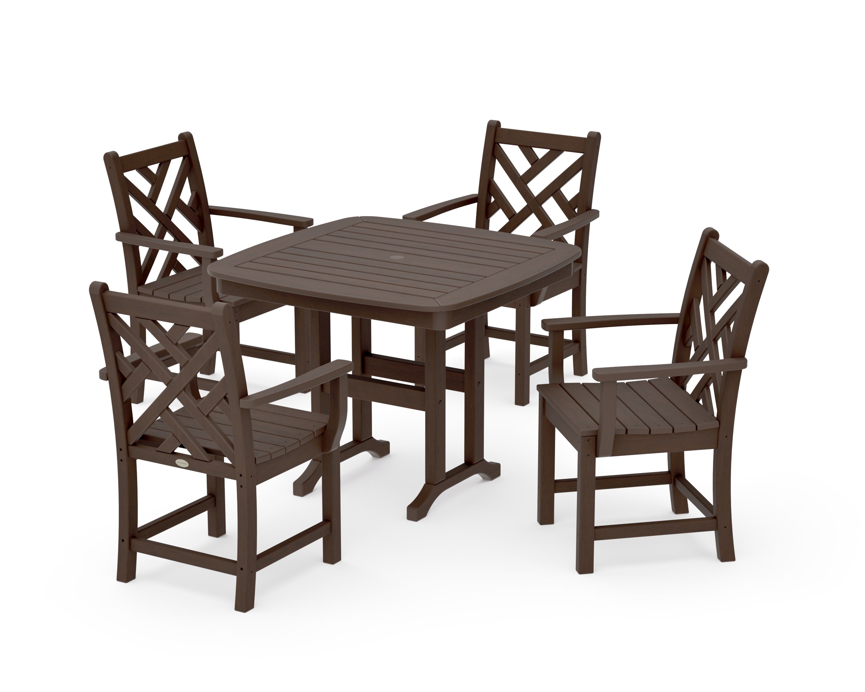 Chippendale 5-Piece Dining Set in Kona