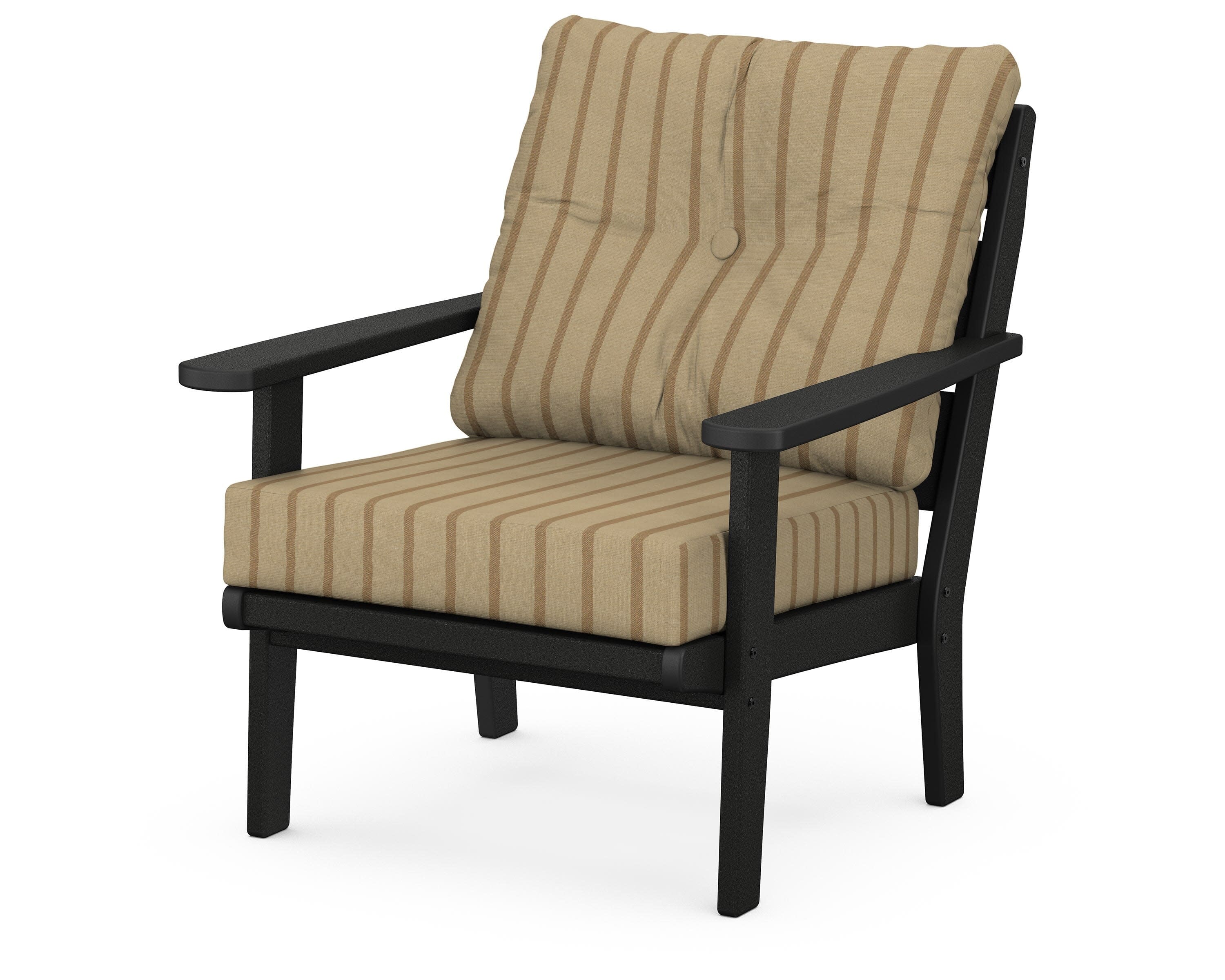 Lakeside Deep Seating Chair in Black / Unwind Driftwood