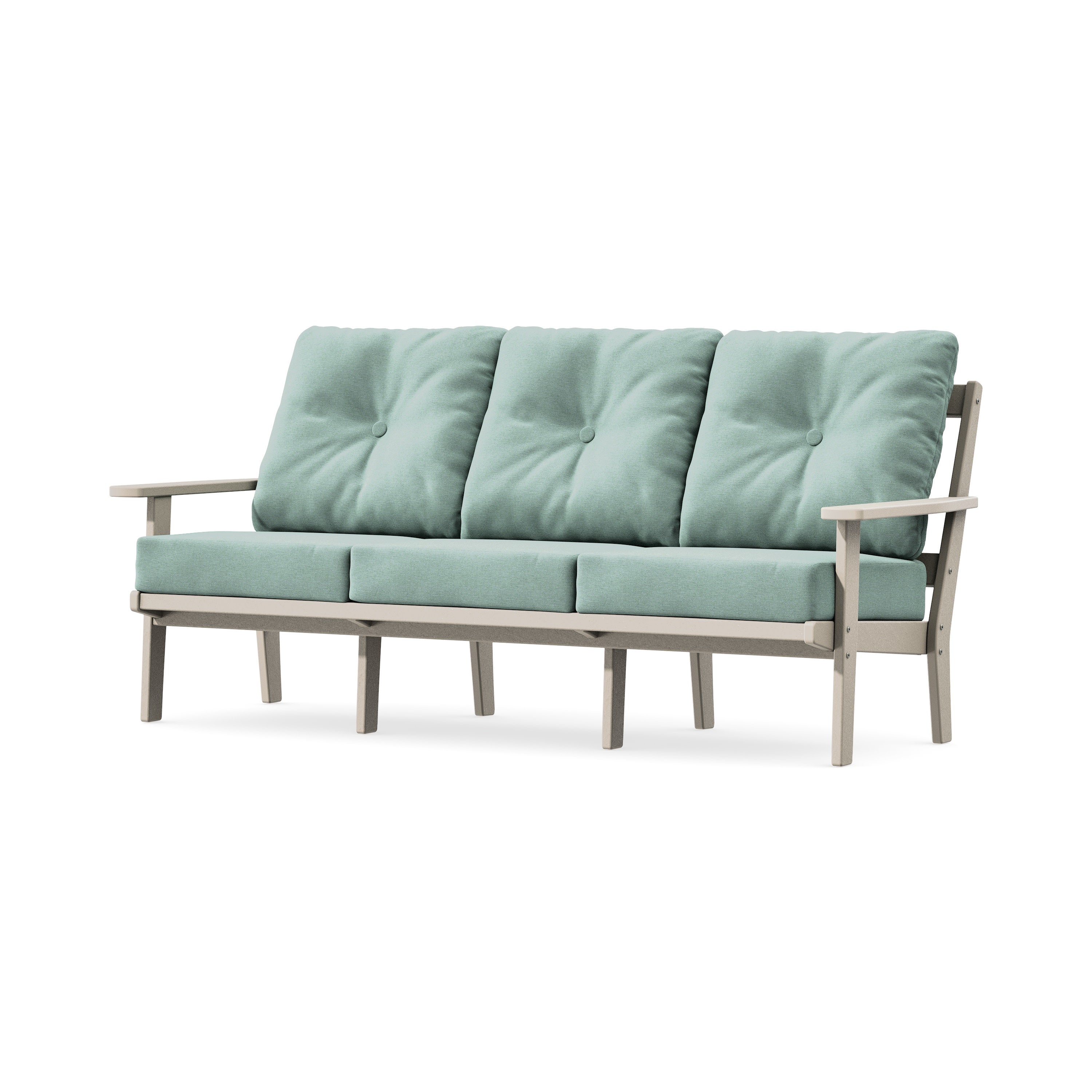 Oxford Deep Seating Sofa in Sand / Glacier Spa