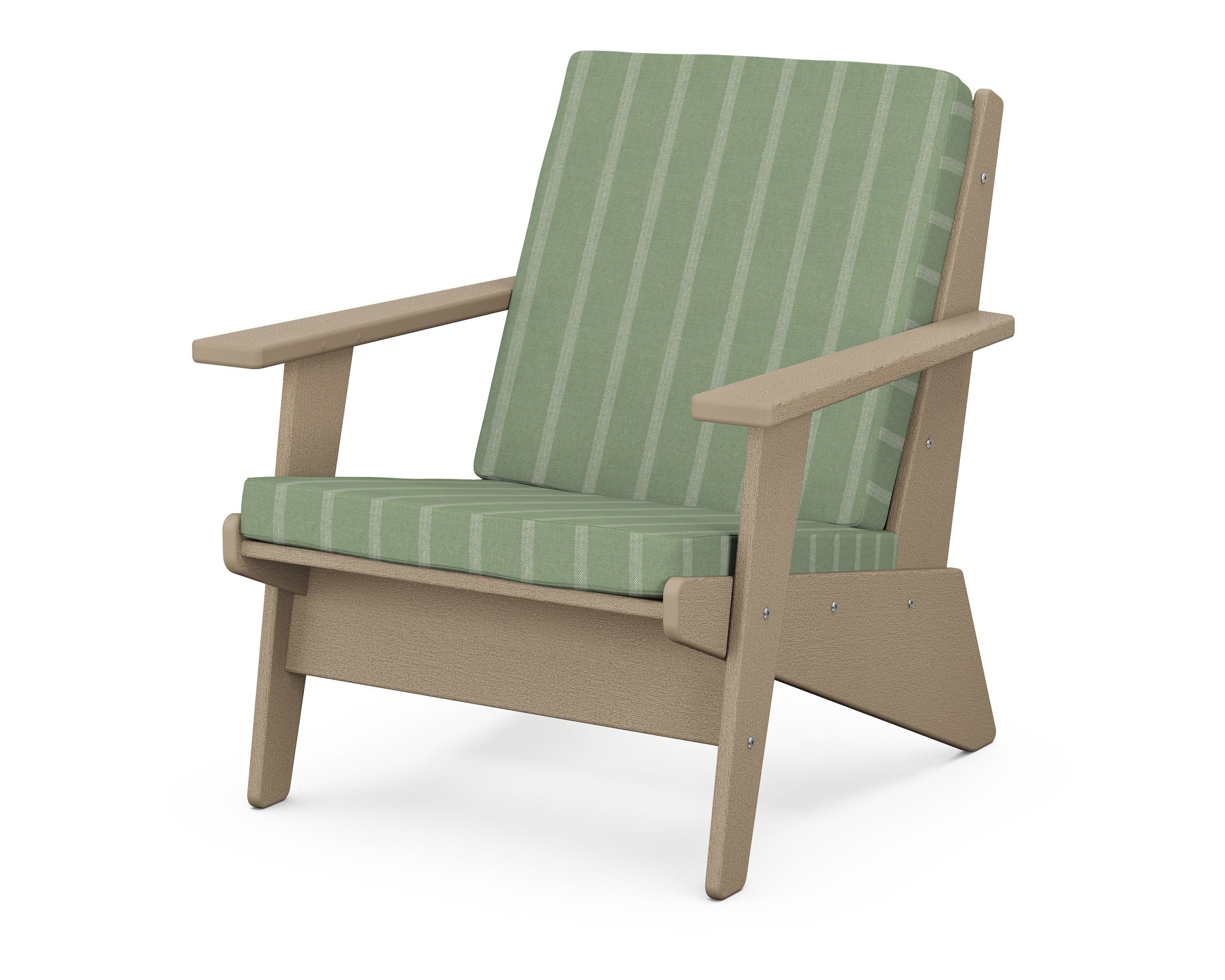 Riviera Modern Lounge Chair in Vintage Sahara / Unwind Rainwashed