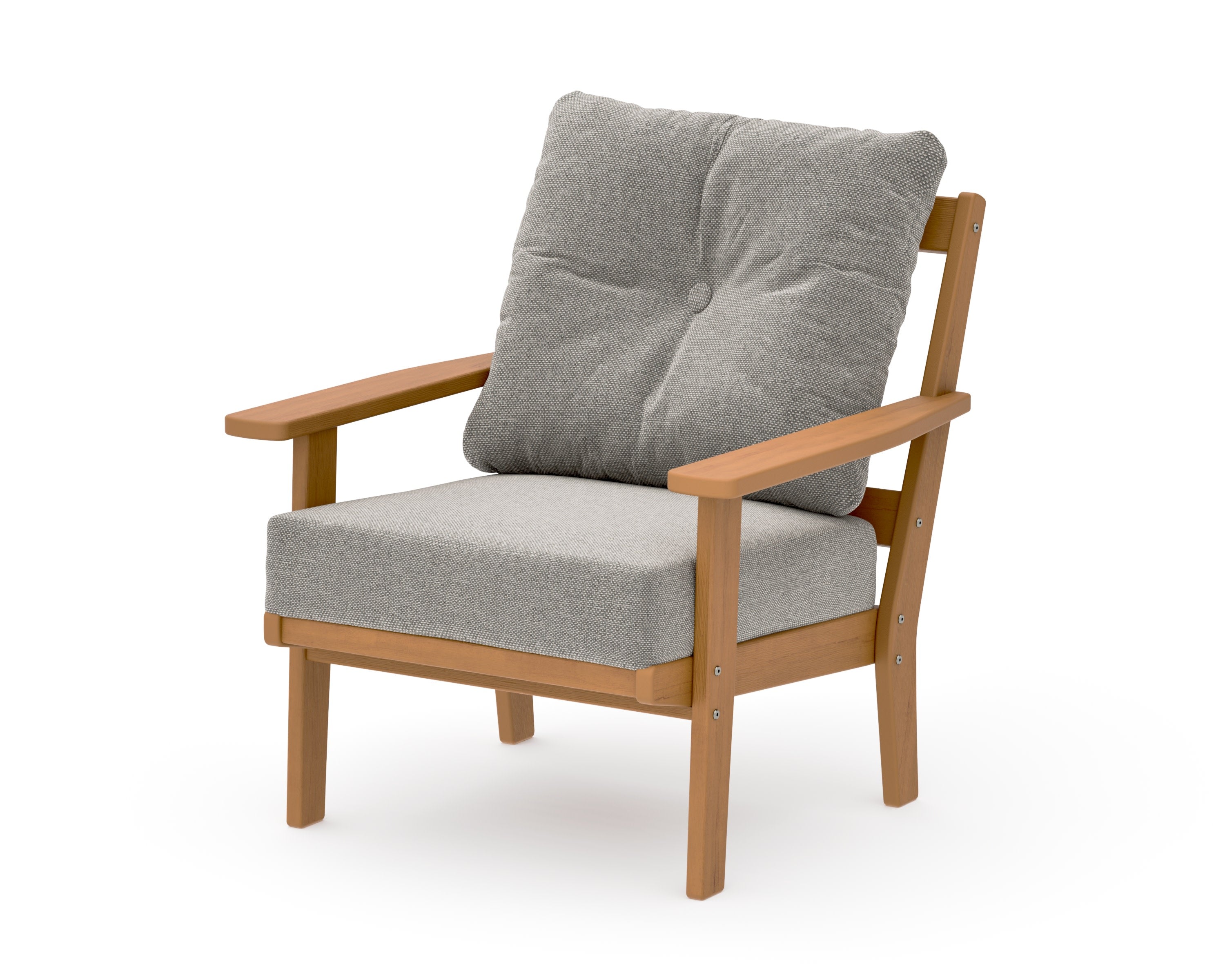 Oxford Deep Seating Chair in Natural / Weathered Tweed