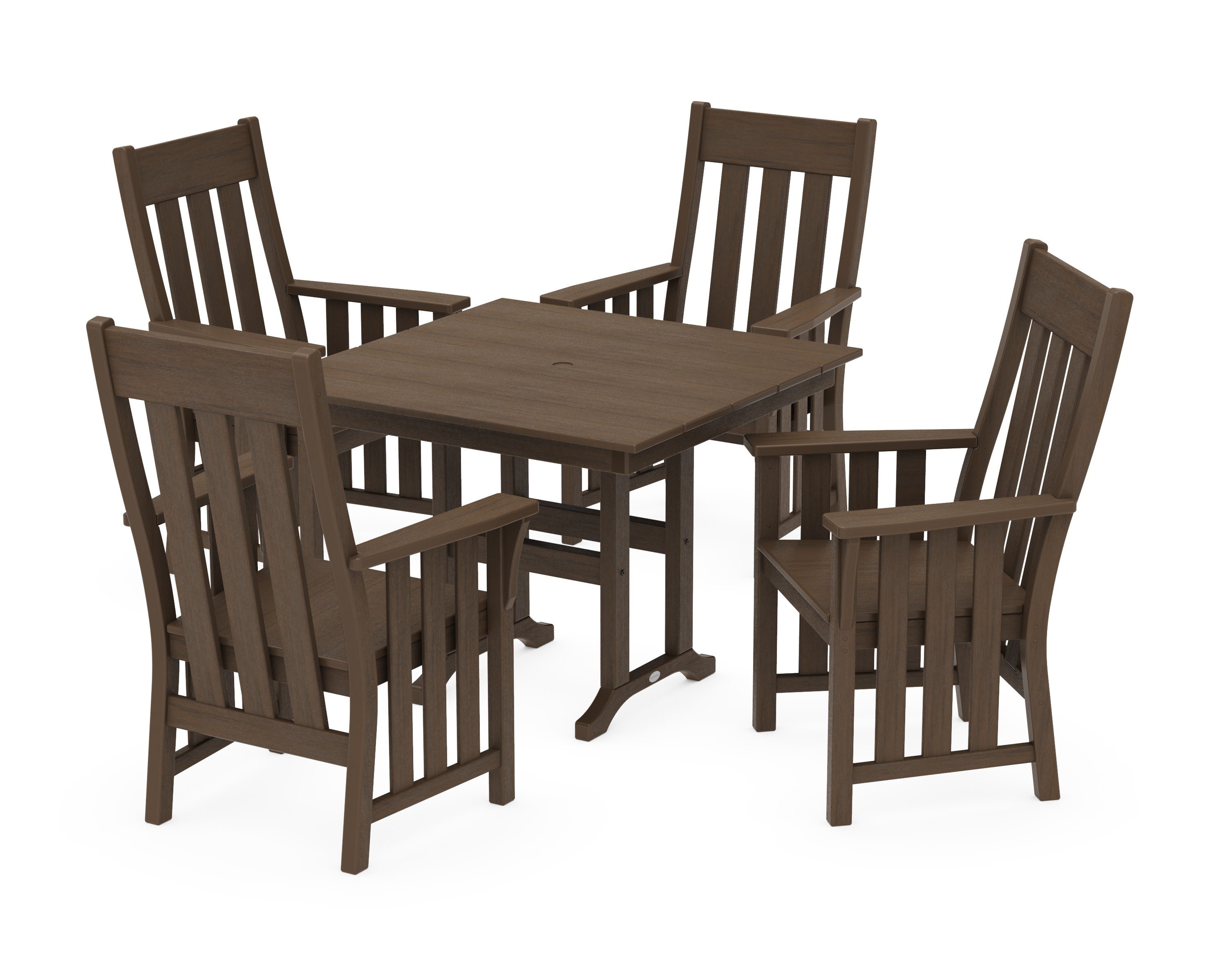 Acadia 5-Piece Farmhouse Dining Set in Kona