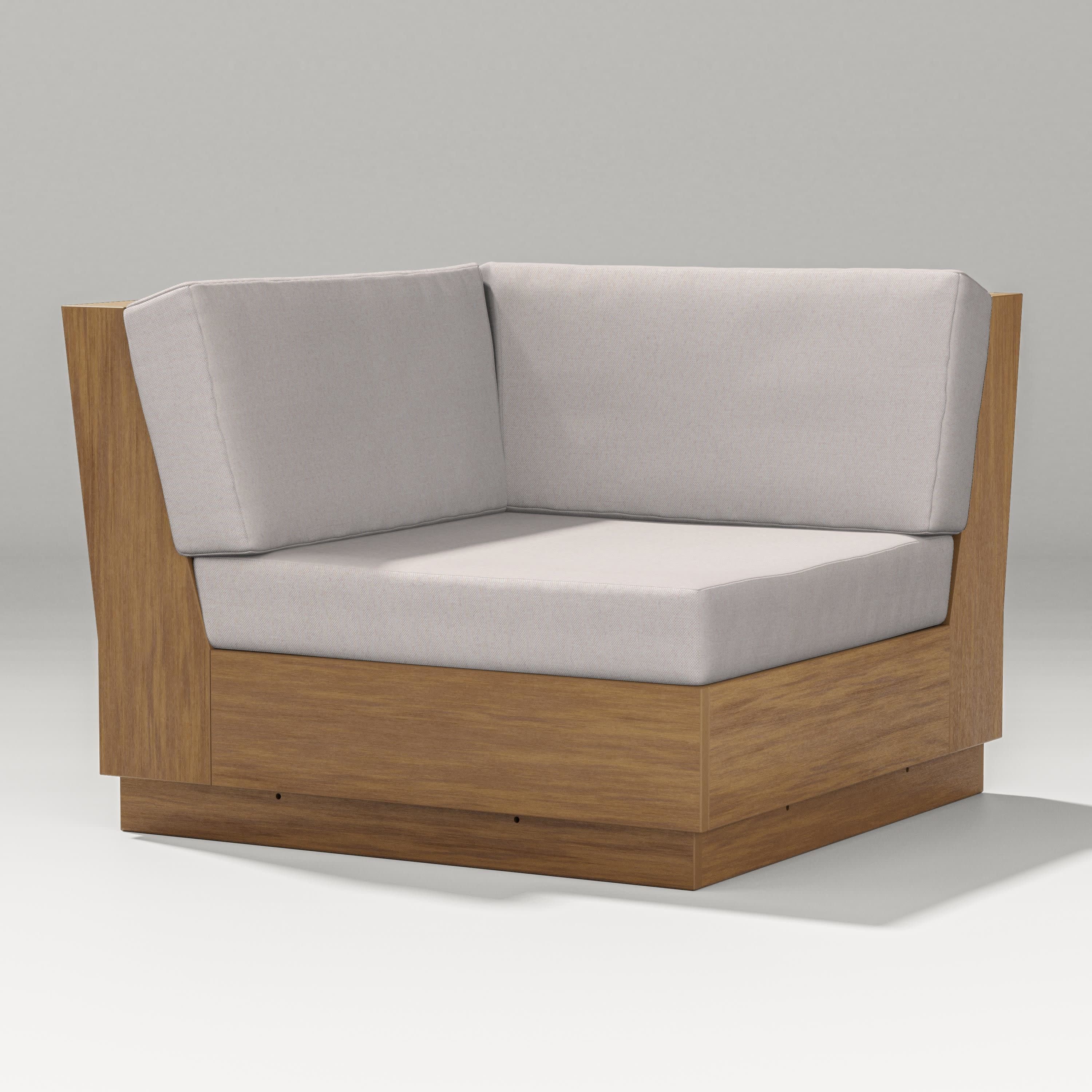 Elevate Modular Corner Chair in Natural / Dune Burlap