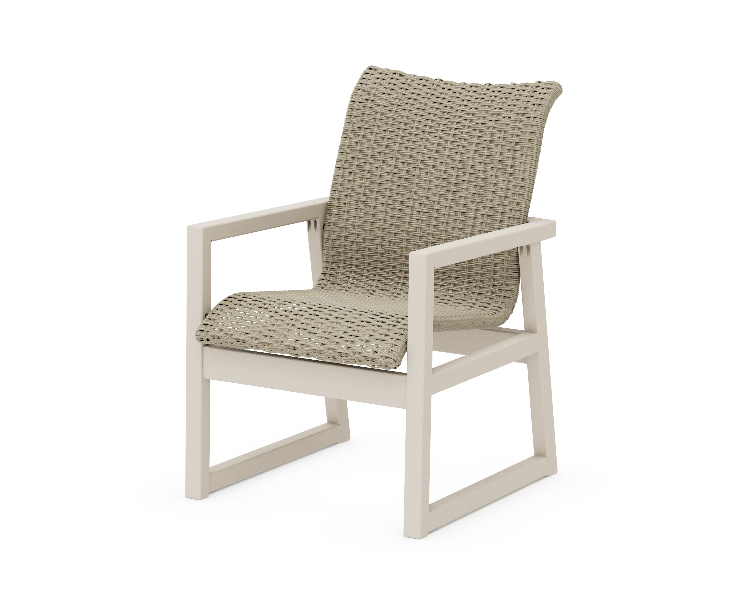 EDGE Woven Dining Arm Chair in Sand / Dune Grass