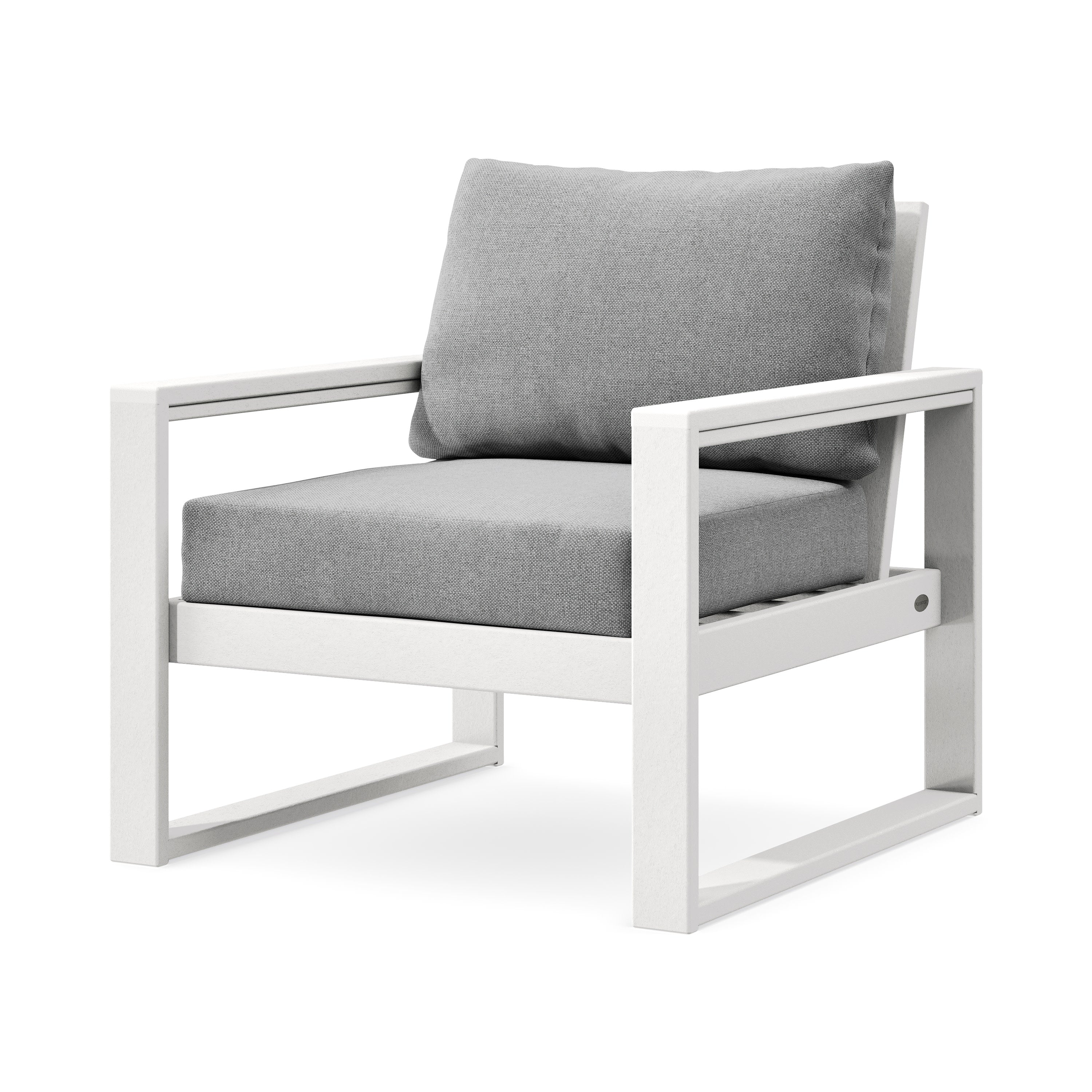 EDGE Club Chair in White / Grey Mist